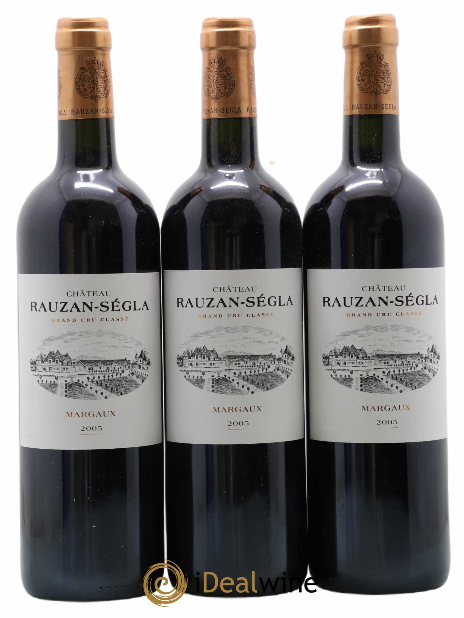 Château Rauzan Ségla Grand Cru Classé 2005 - Lot de 3 bouteilles - 0