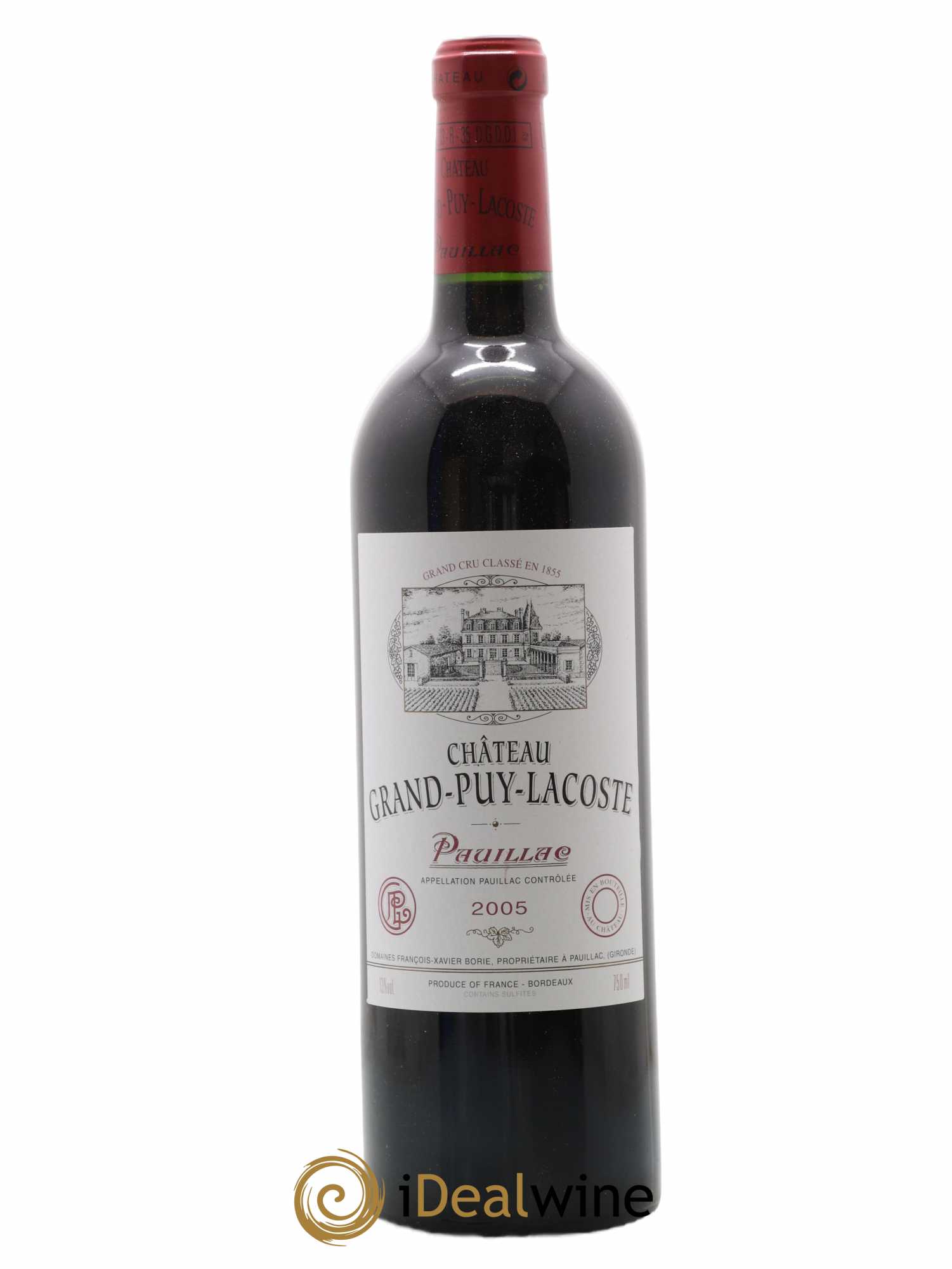Château Grand Puy Lacoste 5ème Grand Cru Classé 2005 - Lot de 1 bouteille - 0