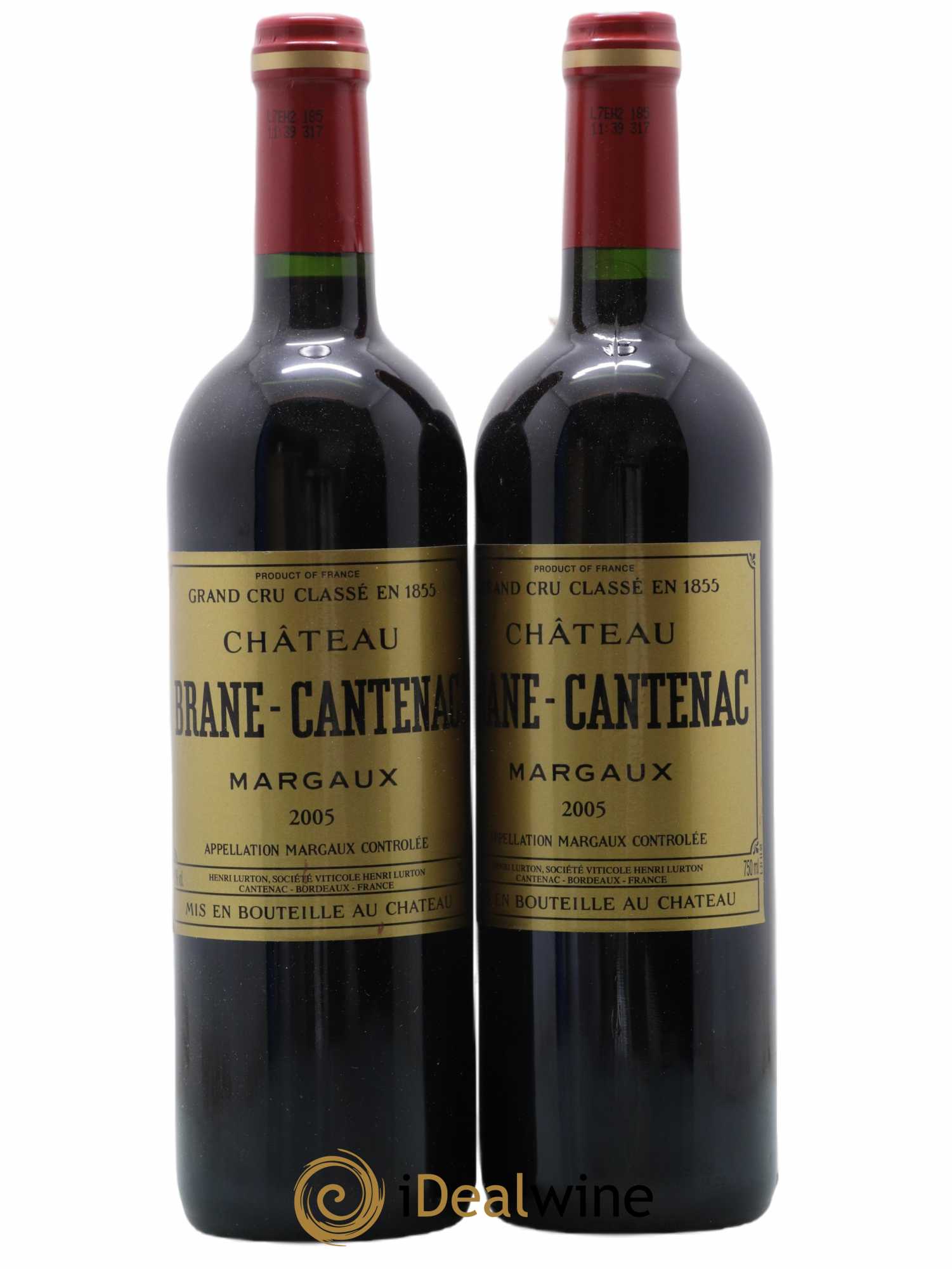Château Brane Cantenac 2ème Grand Cru Classé 2005 - Lot de 2 bouteilles - 0