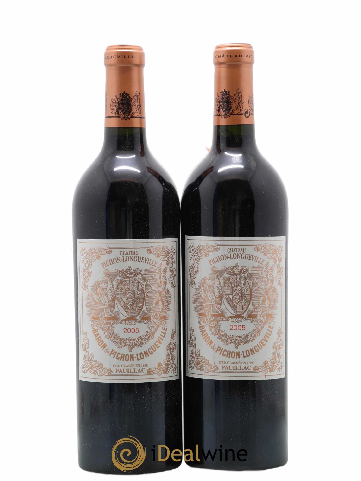 Pichon Longueville Baron 2ème Grand Cru Classé 2005 - Lot of 2 bottles - 0