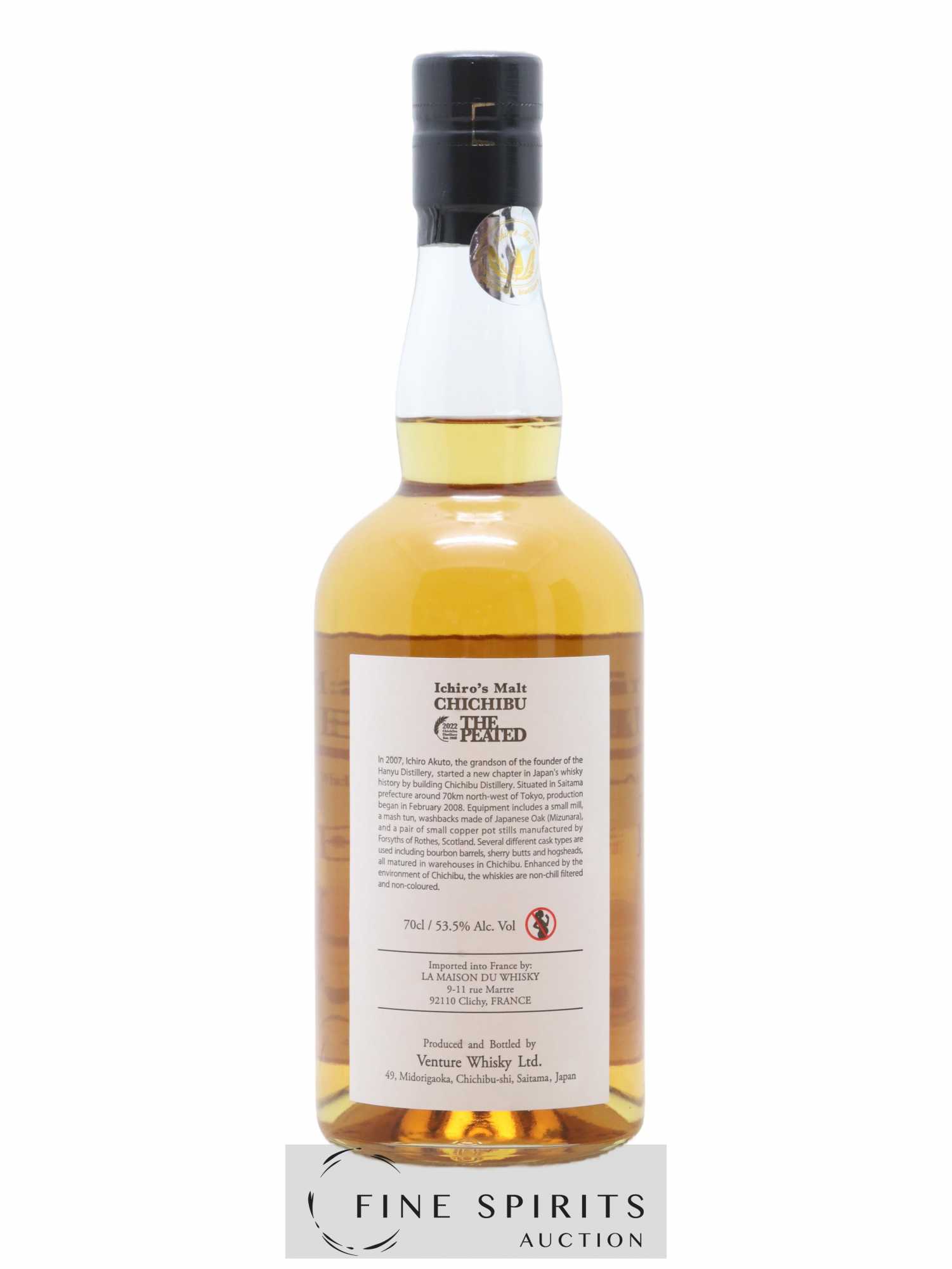 Chichibu Of. The Peated 2022 Release - One of 11000 Ichiro's Malt - Posten von 1 Flasche - 2