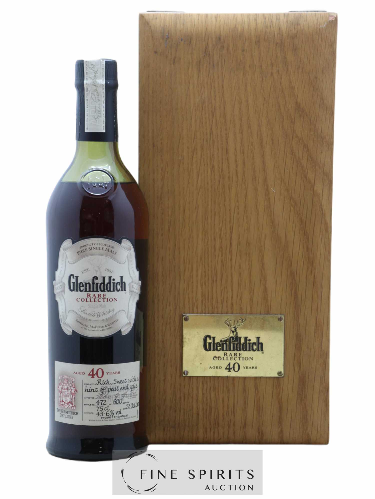 Glenfiddich 40 years Of. Rare Collection One of 600 - bottled 2000 - Lot de 1 bouteille - 0