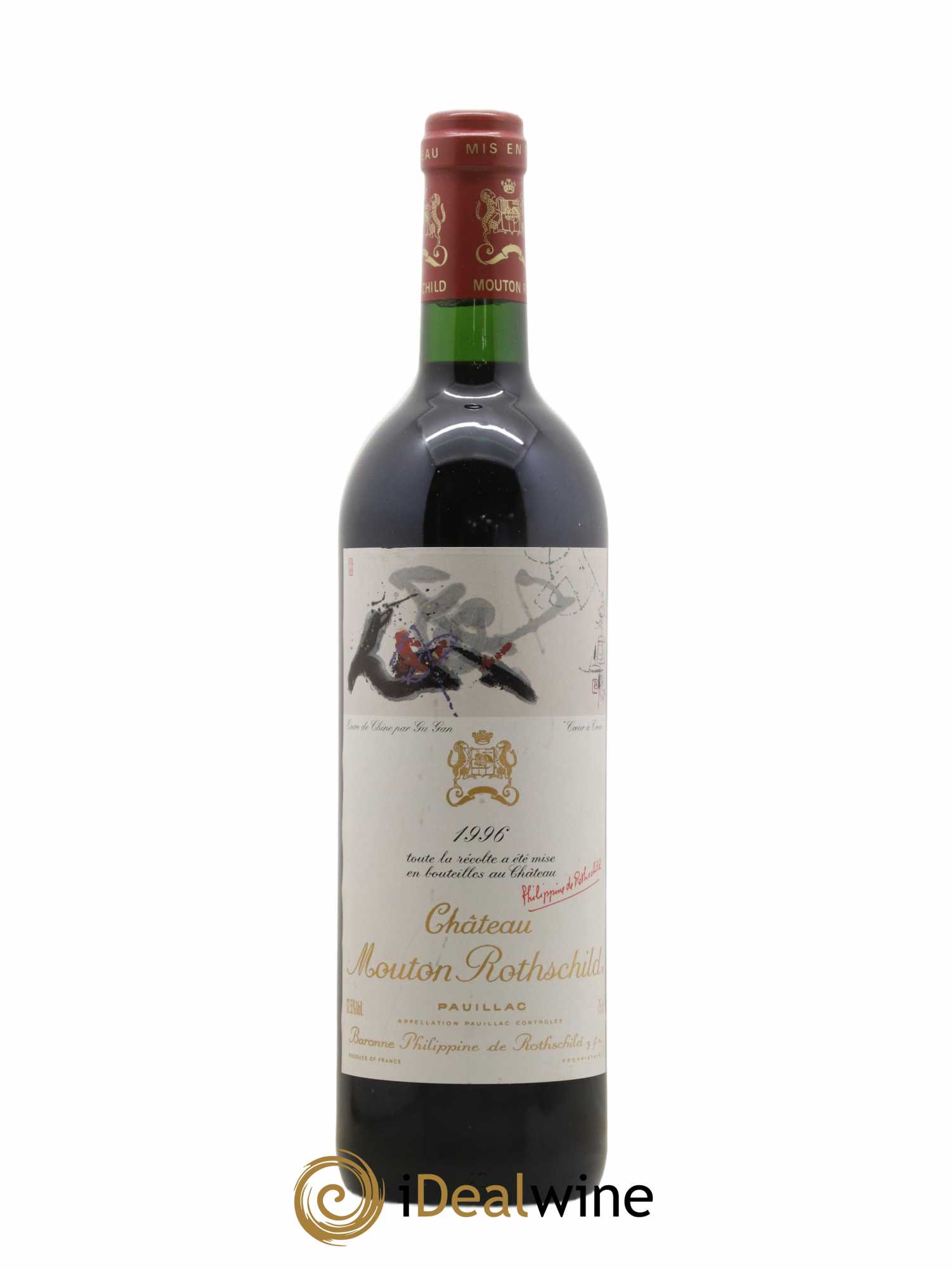 Château Mouton Rothschild 1er Grand Cru Classé 1996 - Lot de 1 bouteille - 0