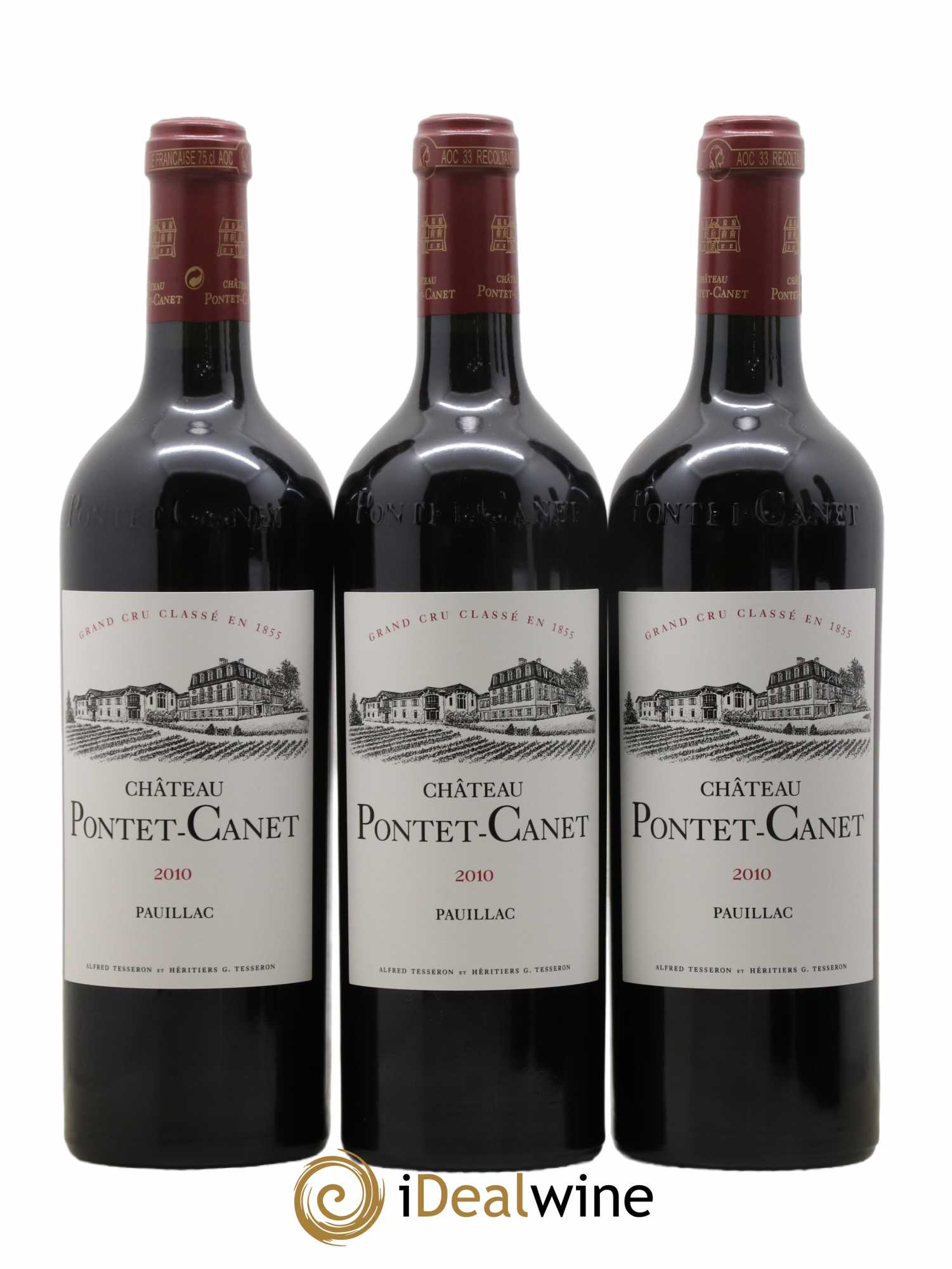 Château Pontet Canet 5ème Grand Cru Classé 2010 - Lot de 6 bouteilles - 1