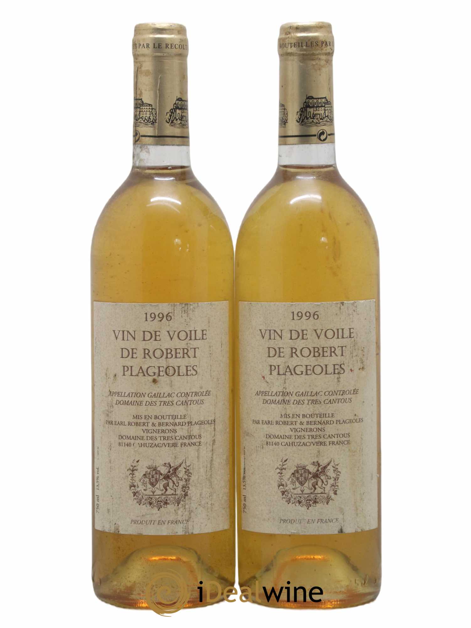 Gaillac Vin de voile Plageoles 1996 - Lot de 2 bouteilles - 0