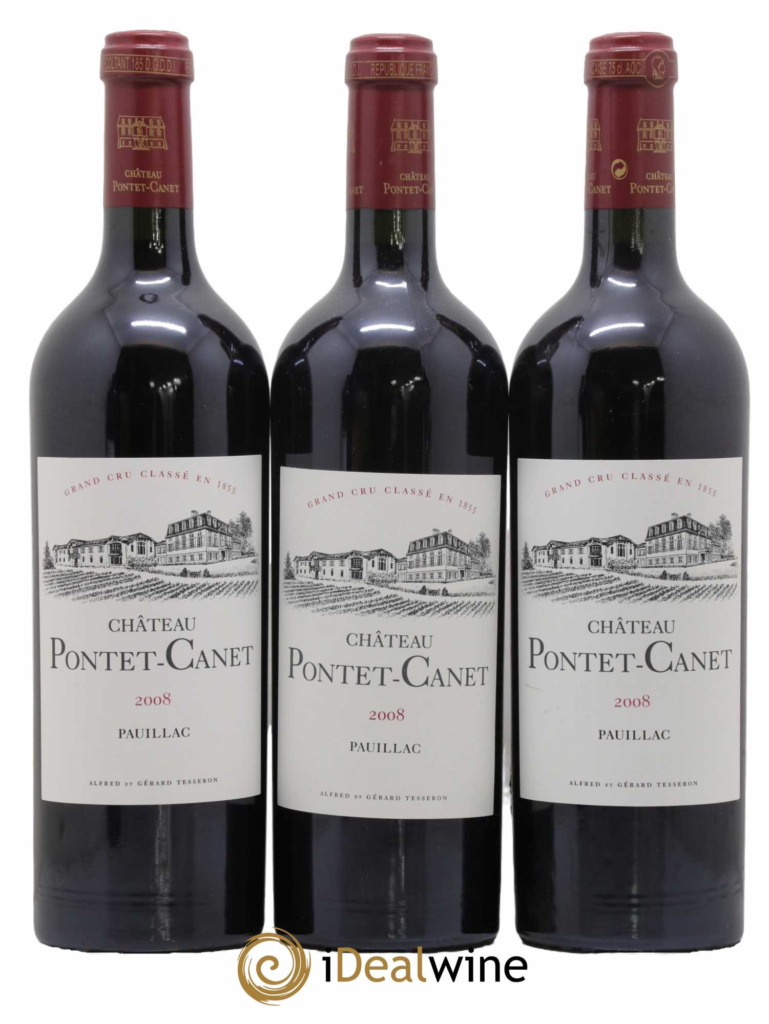Château Pontet Canet 5ème Grand Cru Classé 2008 - Lot de 6 bouteilles - 2