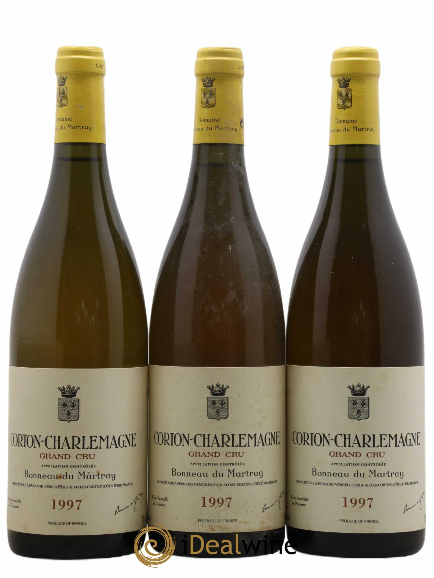Corton-Charlemagne Grand Cru Bonneau du Martray (Domaine) 1997 - Lot de 3 bouteilles - 0