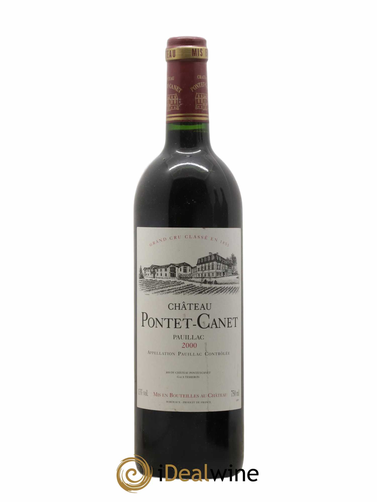 Château Pontet Canet 5ème Grand Cru Classé 2000 - Lot de 1 bouteille - 0