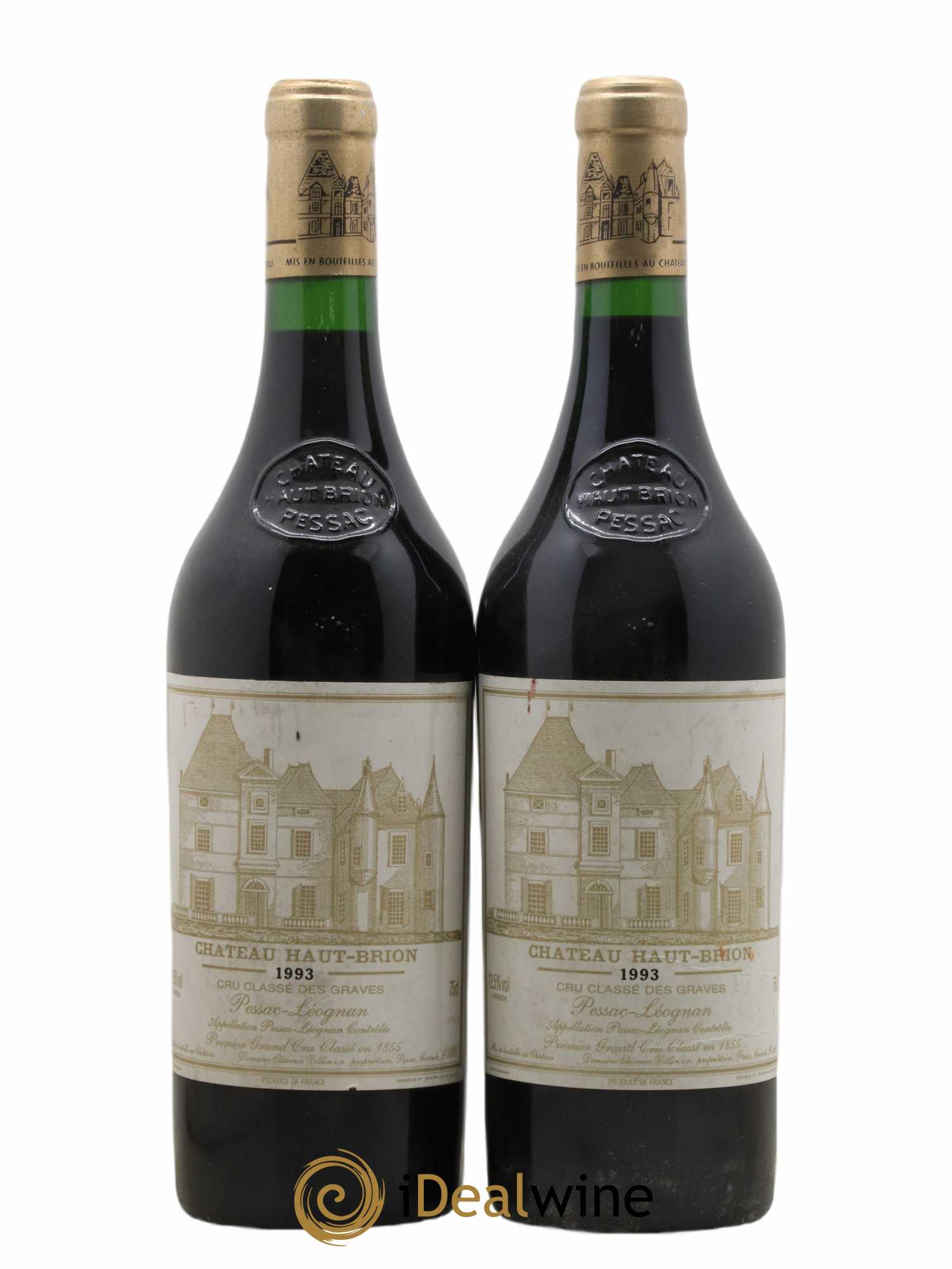 Château Haut Brion 1er Grand Cru Classé 1993 - Lot de 2 bouteilles - 0