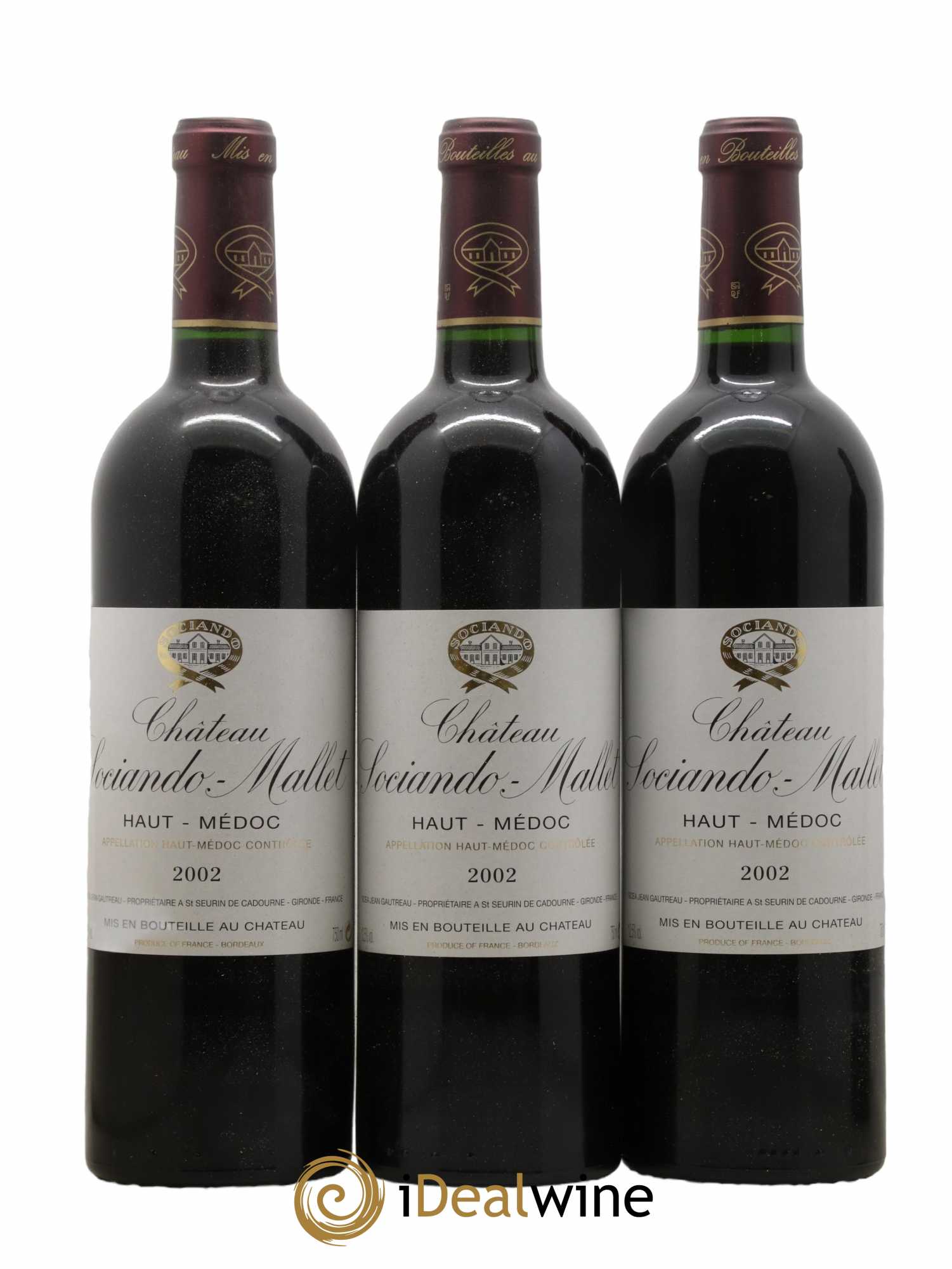 Château Sociando Mallet 2002 - Lot of 6 bottles - 2