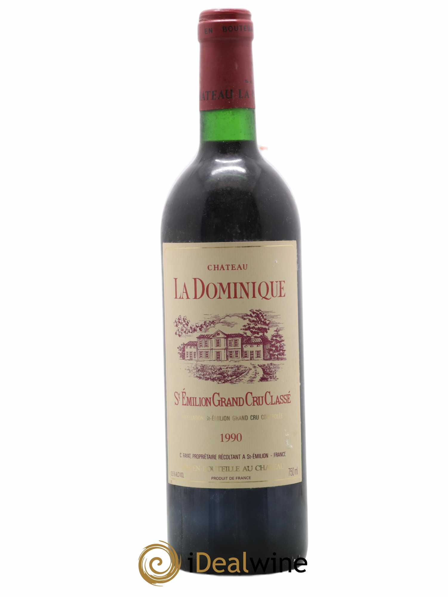 Château la Dominique Grand Cru Classé 1990 - Lot de 1 bouteille - 0