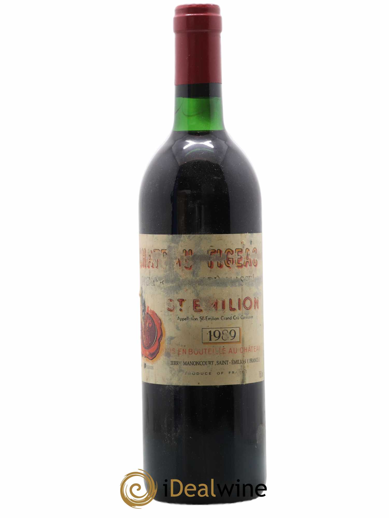 Château Figeac 1er Grand Cru Classé A 1989 - Lot of 1 bottle - 0