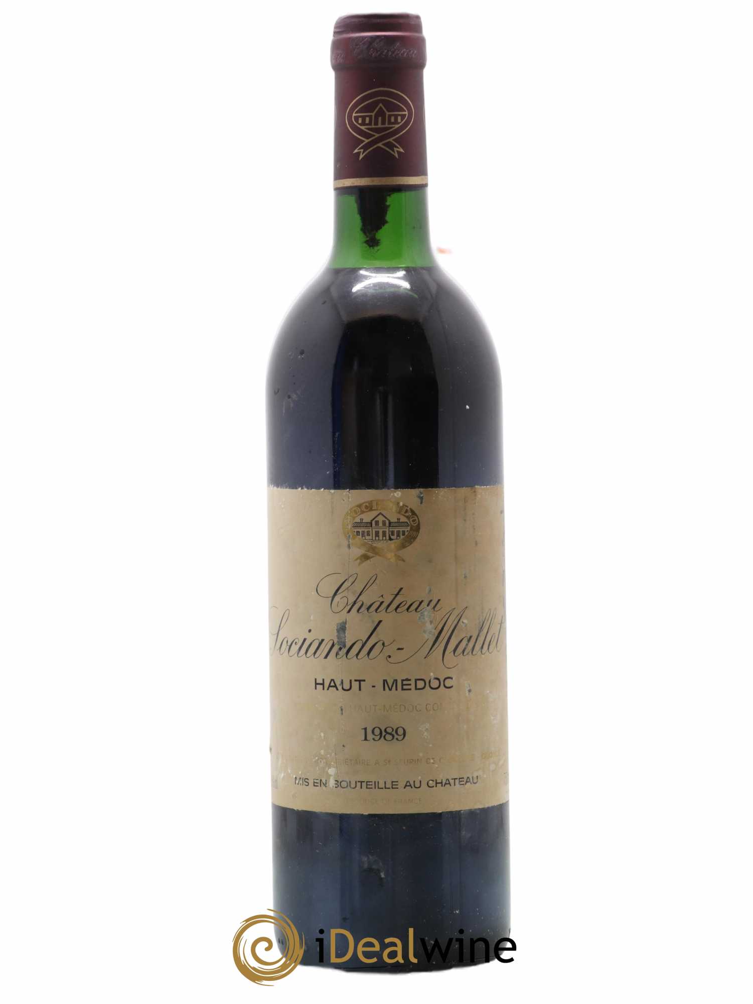 Château Sociando Mallet 1989 - Lot de 1 bouteille - 0