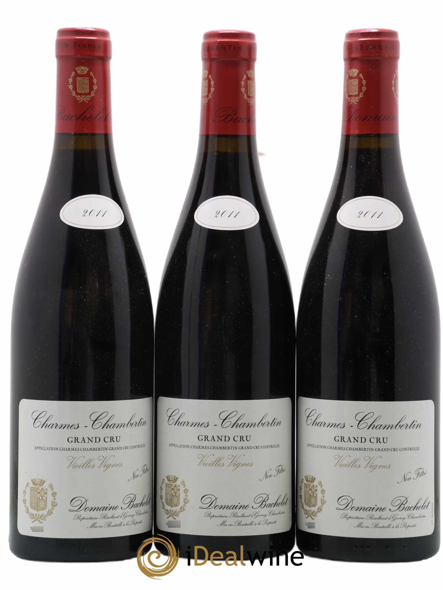 Charmes-Chambertin Grand Cru Vieilles Vignes Denis Bachelet (Domaine) 2011 - Lot de 3 bouteilles - 0