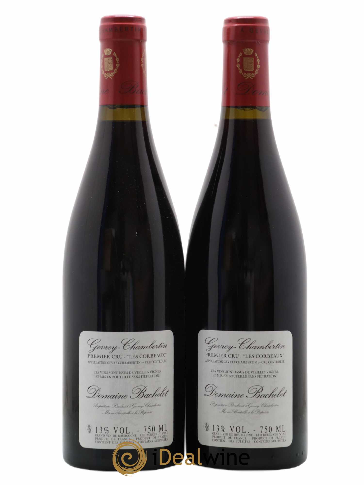 Gevrey-Chambertin 1er Cru Les Corbeaux Vieilles Vignes Denis Bachelet (Domaine) 2011 - Lot de 2 bouteilles - 1