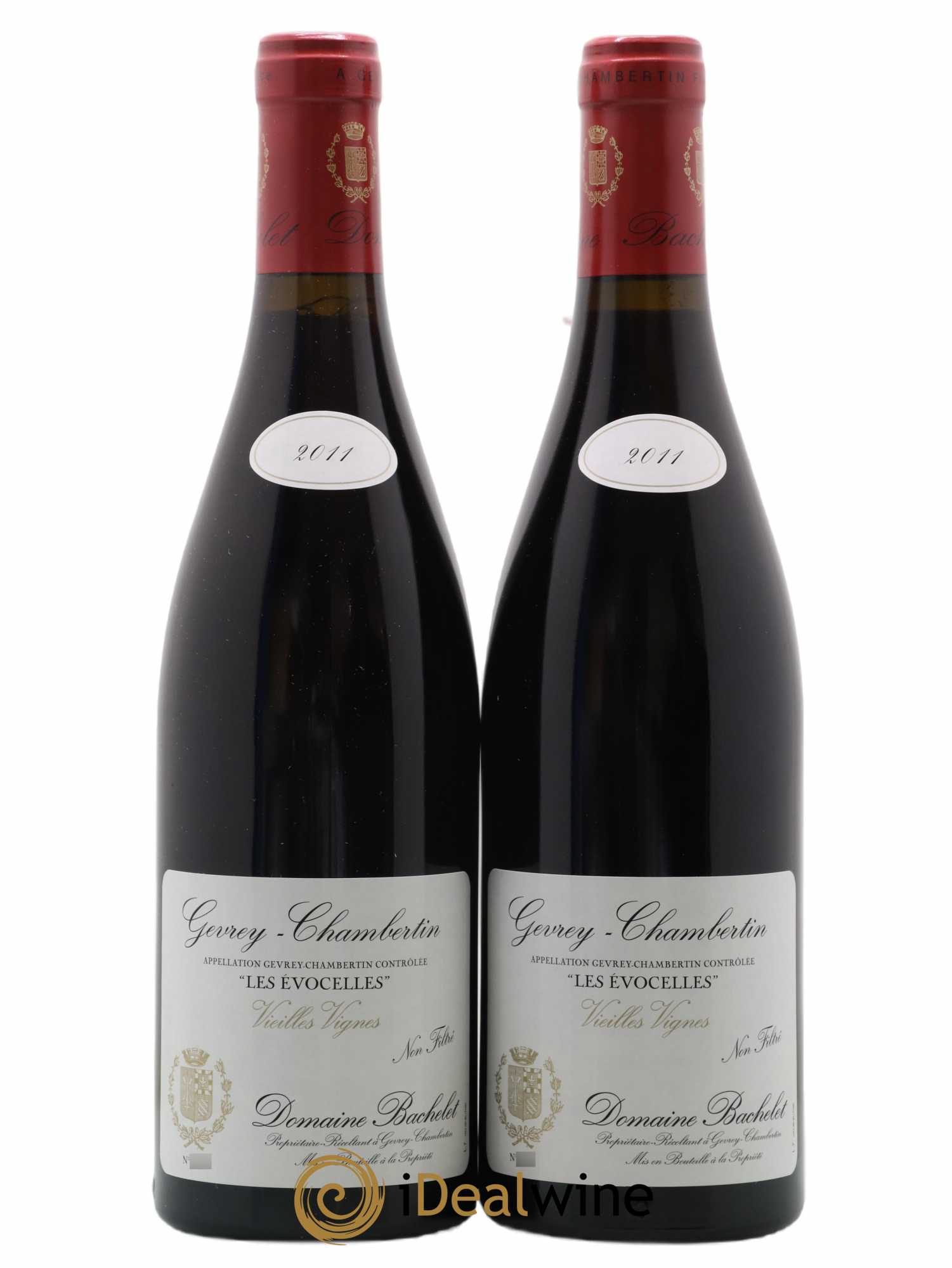 Gevrey-Chambertin Les Evocelles Vieilles Vignes Denis Bachelet (Domaine) 2011 - Lot de 2 bouteilles - 0