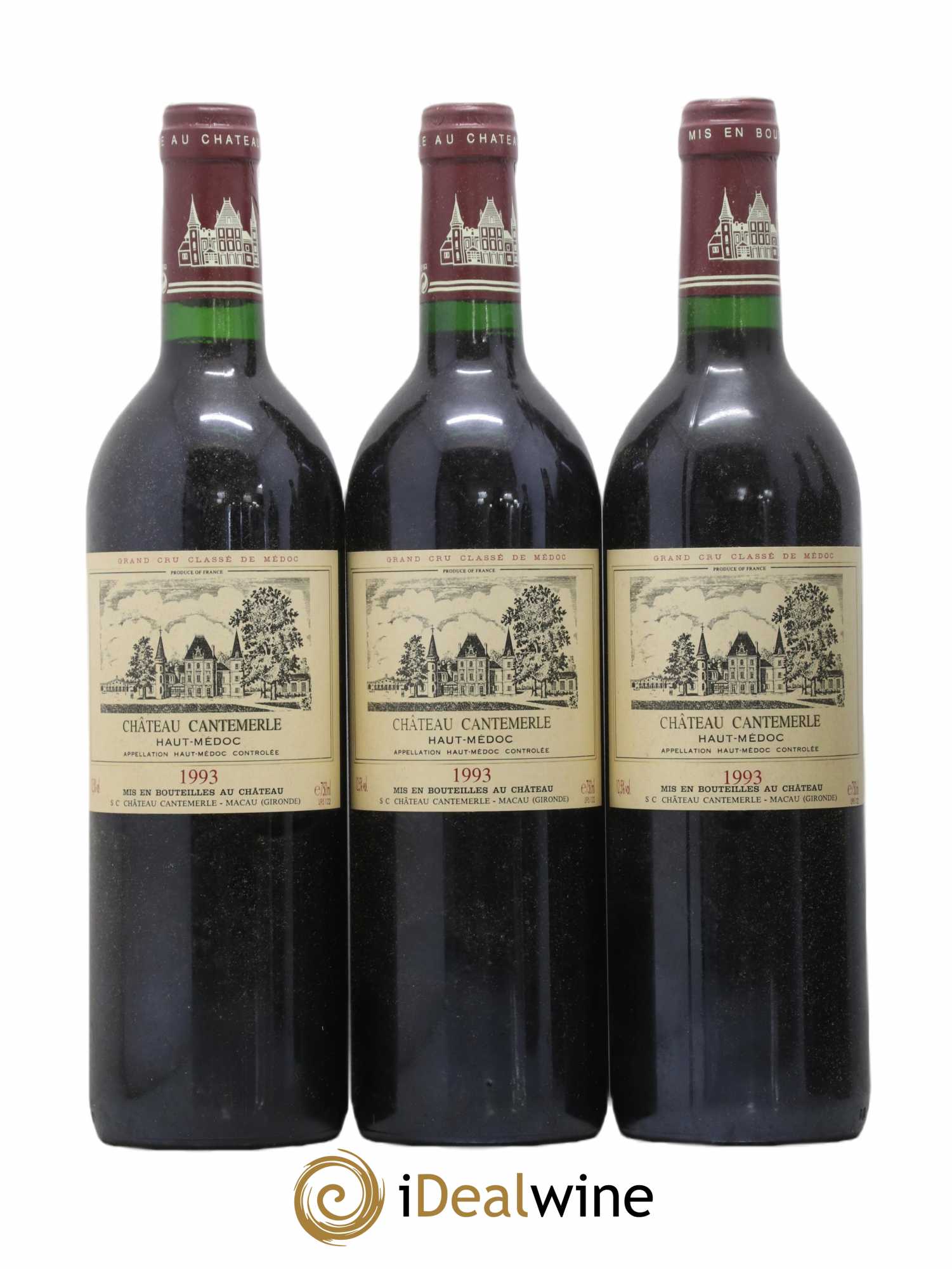 Château Cantemerle 5ème Grand Cru Classé 1993 - Lot de 6 bouteilles - 1