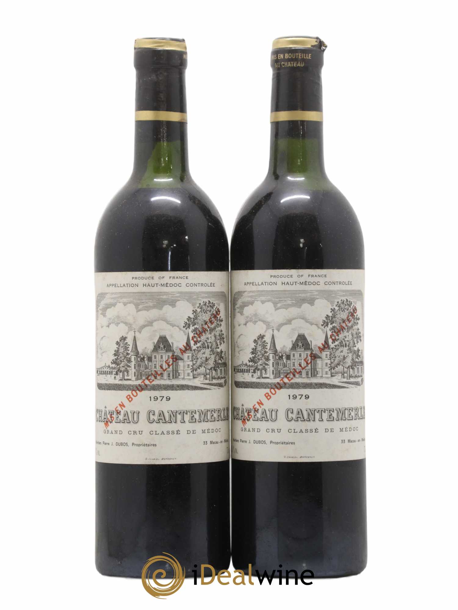 Château Cantemerle 5ème Grand Cru Classé 1979 - Lot de 2 bouteilles - 0