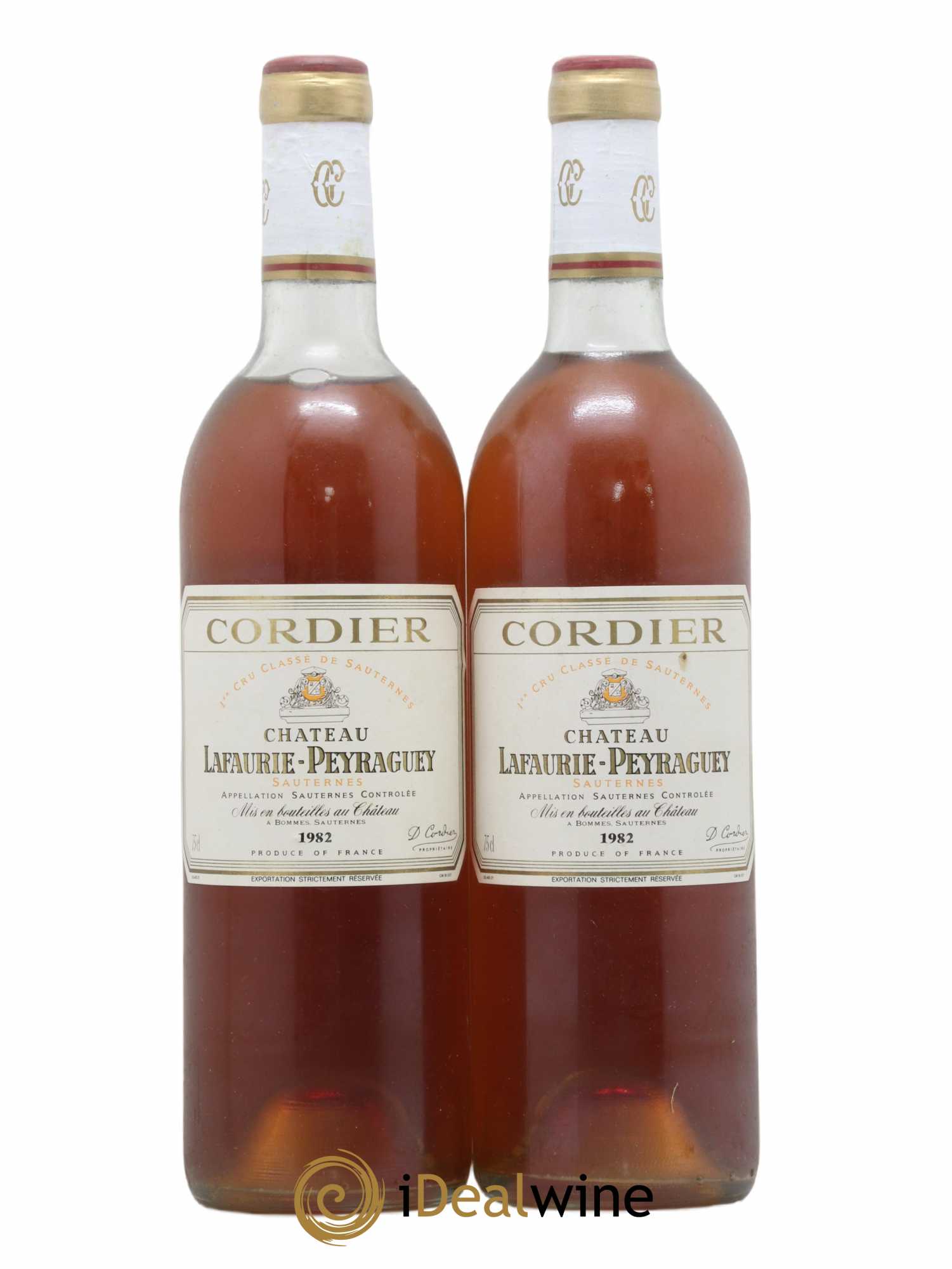 Château Lafaurie-Peyraguey 1er Grand Cru Classé 1982 - Lot de 2 bouteilles - 0