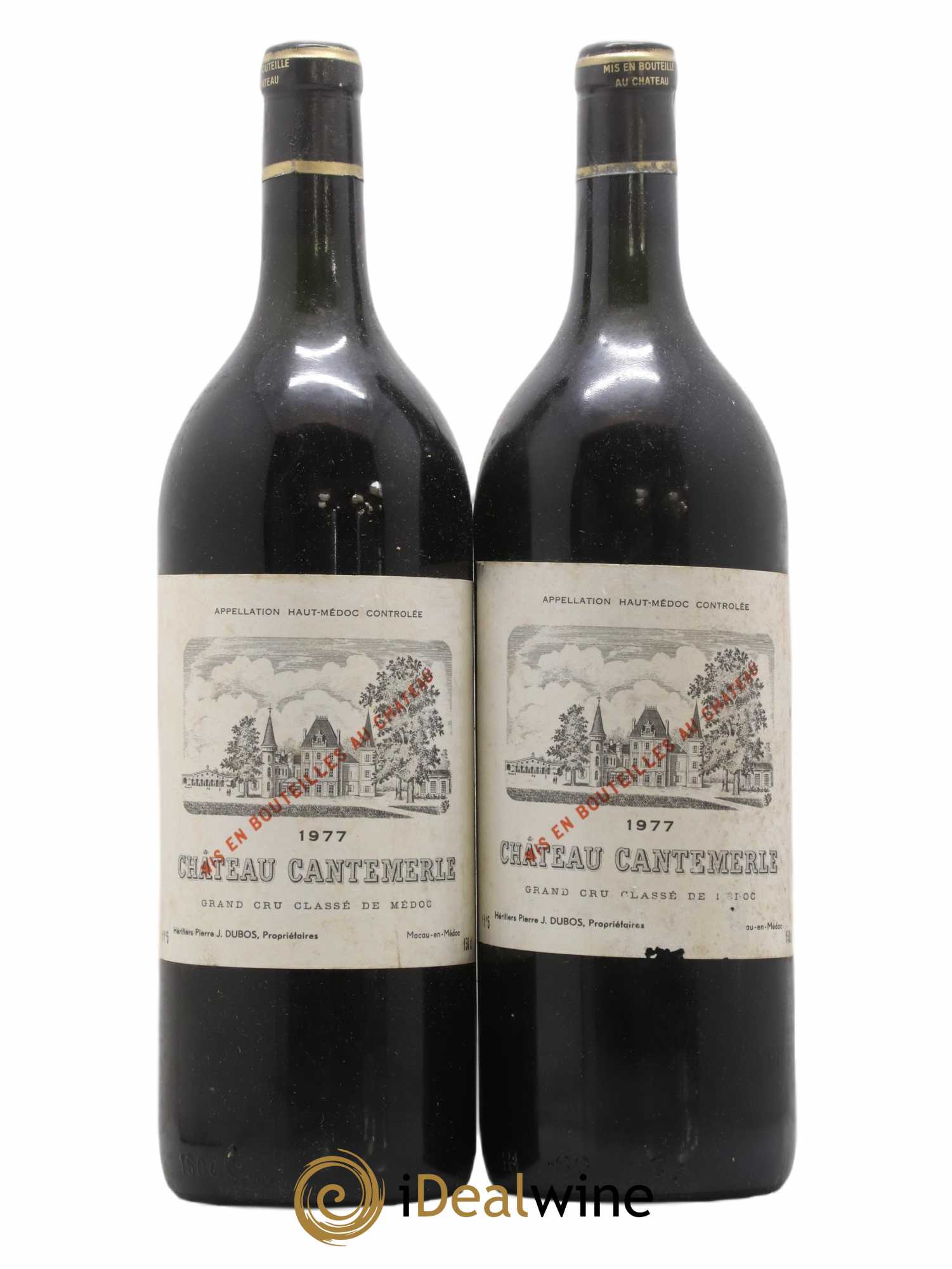 Château Cantemerle 5ème Grand Cru Classé 1977 - Lot de 2 magnums - 0