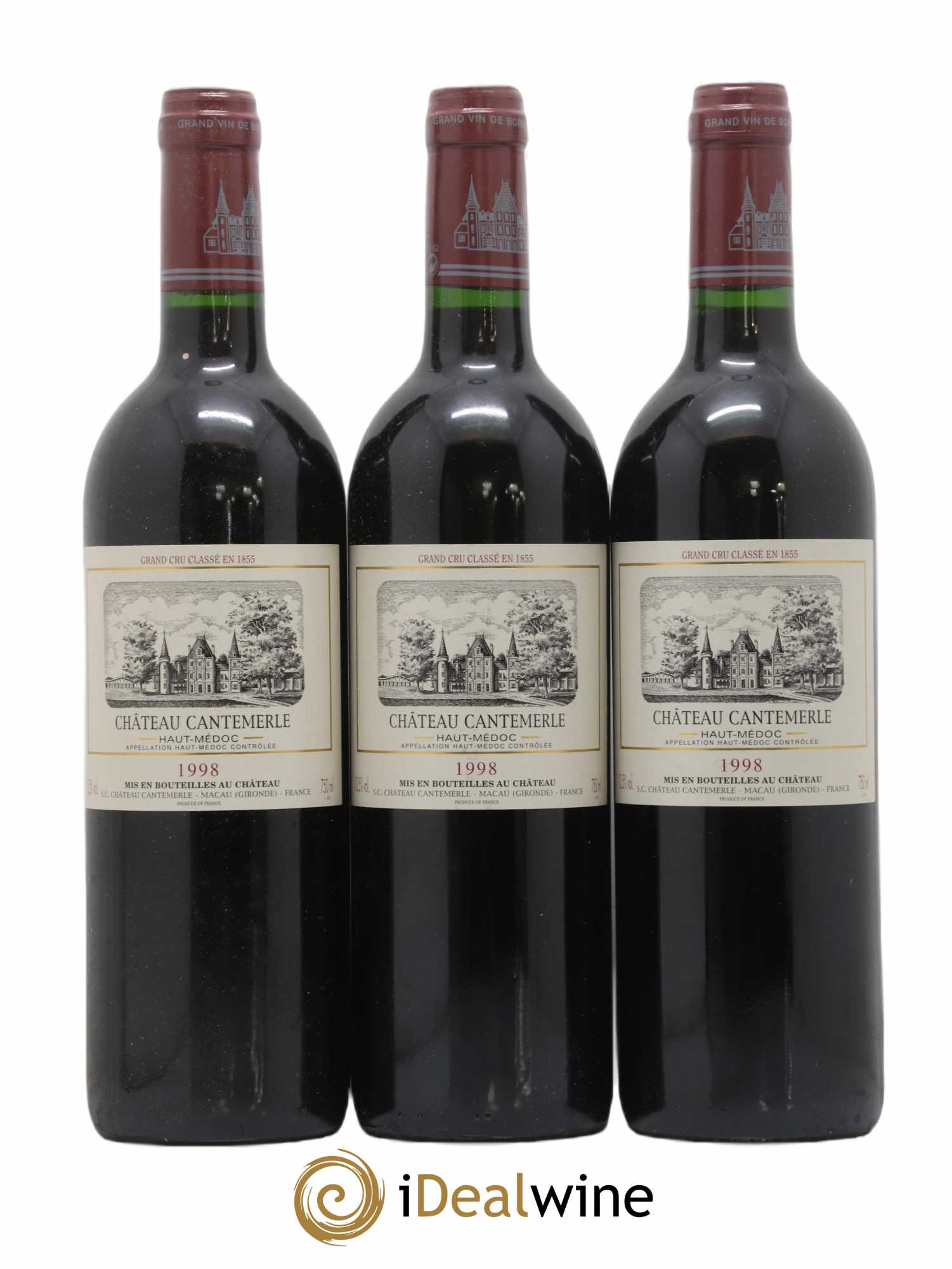Château Cantemerle 5ème Grand Cru Classé 1998 - Lot de 6 bouteilles - 2