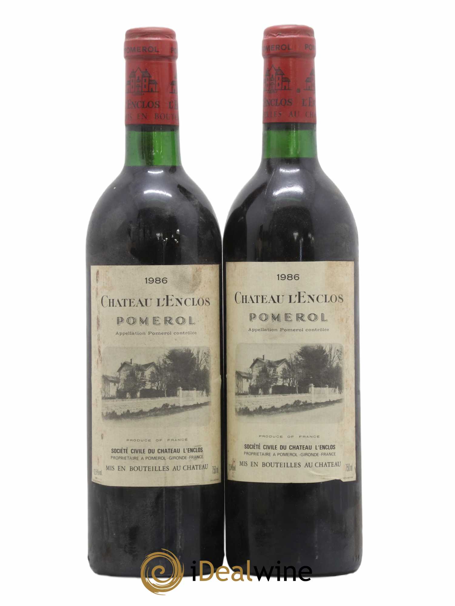 Château l' Enclos 1986 - Lot de 2 bouteilles - 0