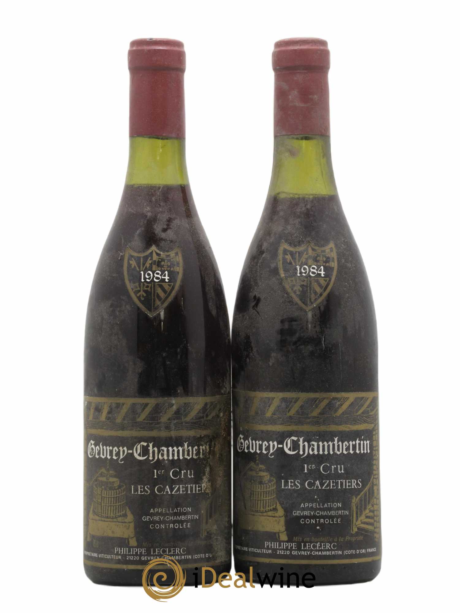 Gevrey-Chambertin 1er Cru Les Cazetiers Philippe Leclerc 1984 - Posten von 2 Flaschen - 0