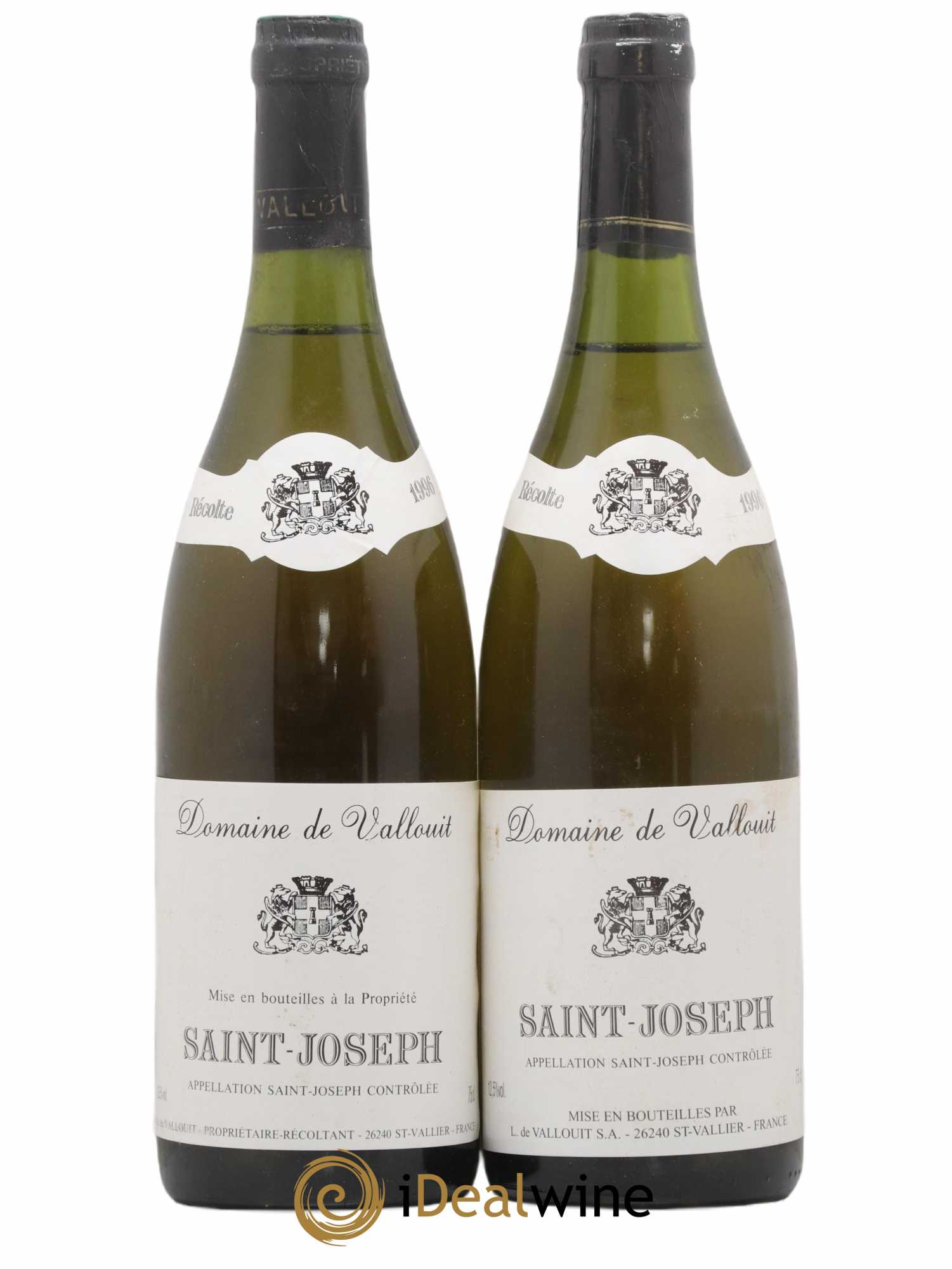 Saint-Joseph Domaine De Vallouit 1996 - Lot de 2 bouteilles - 0