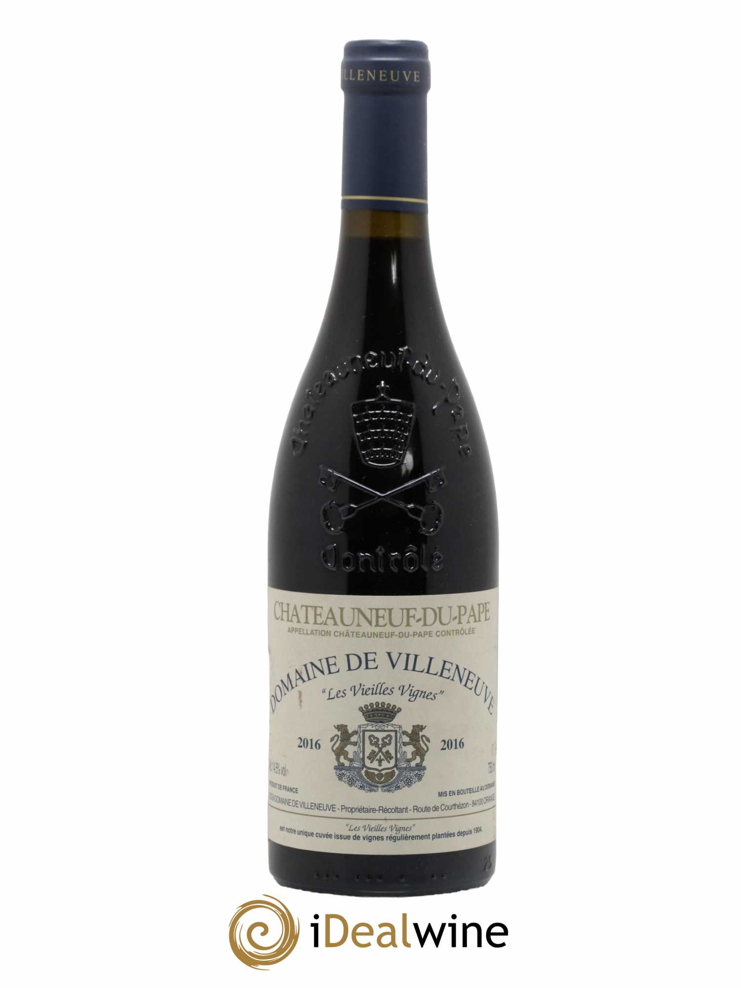 Châteauneuf-du-Pape Vieilles Vignes Domaine de Villeneuve 2016 - Lot de 1 bouteille - 0
