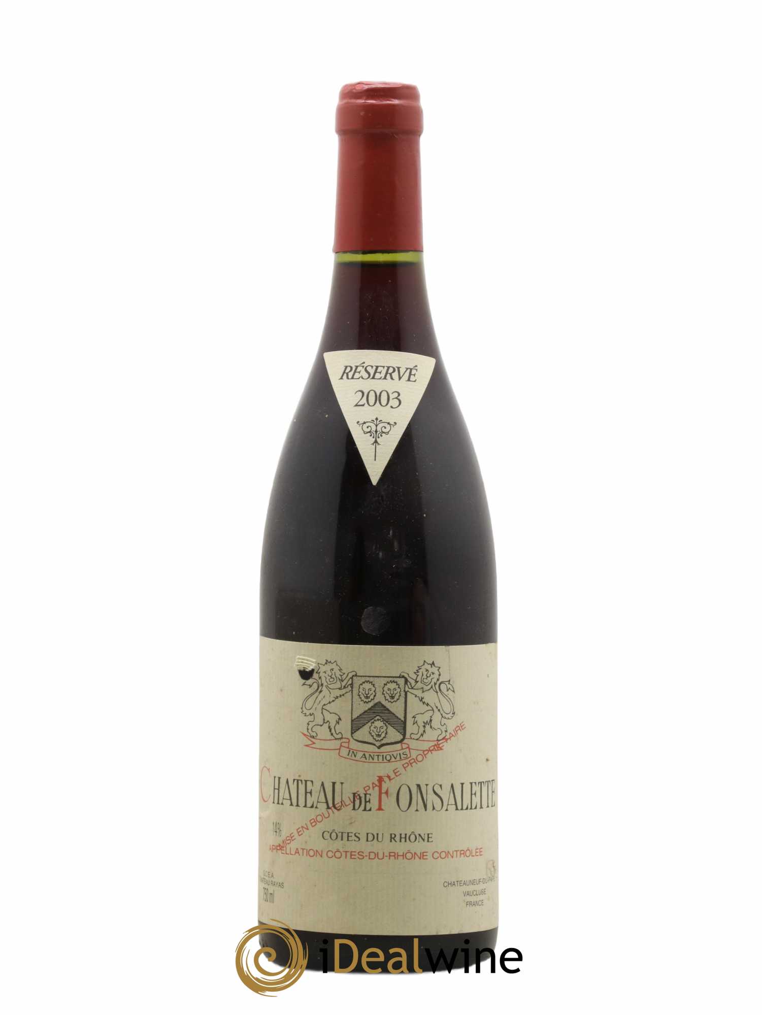 Côtes-du-Rhône Château de Fonsalette Emmanuel Reynaud 2003 - Lot de 1 bouteille - 0