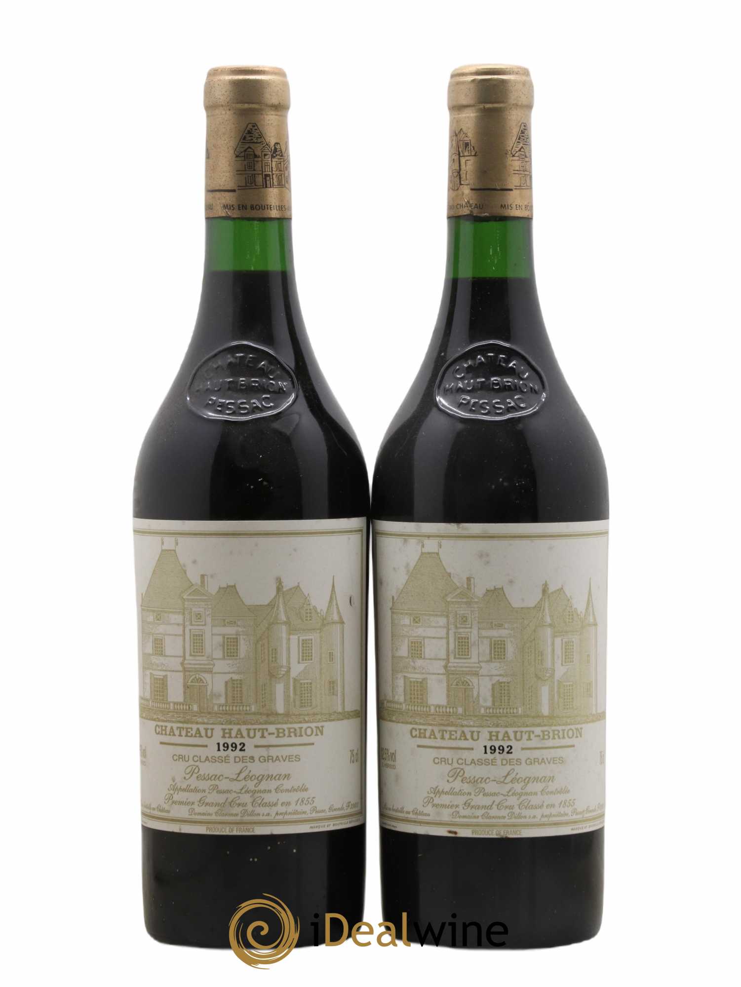 Château Haut Brion 1er Grand Cru Classé 1992 - Lot de 2 bouteilles - 0
