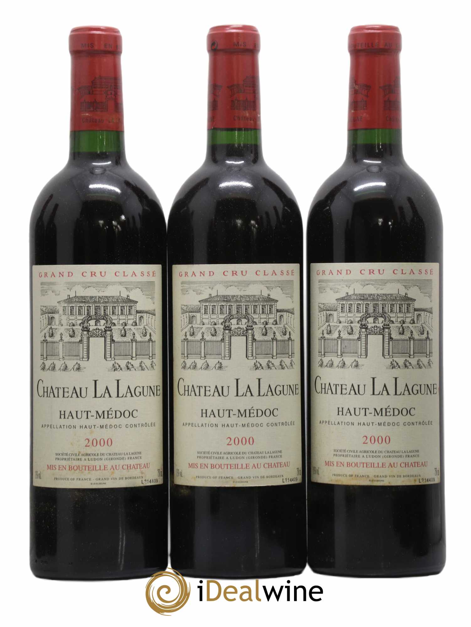 Château la Lagune 3ème Grand Cru Classé 2000 - Lot de 12 bouteilles - 1