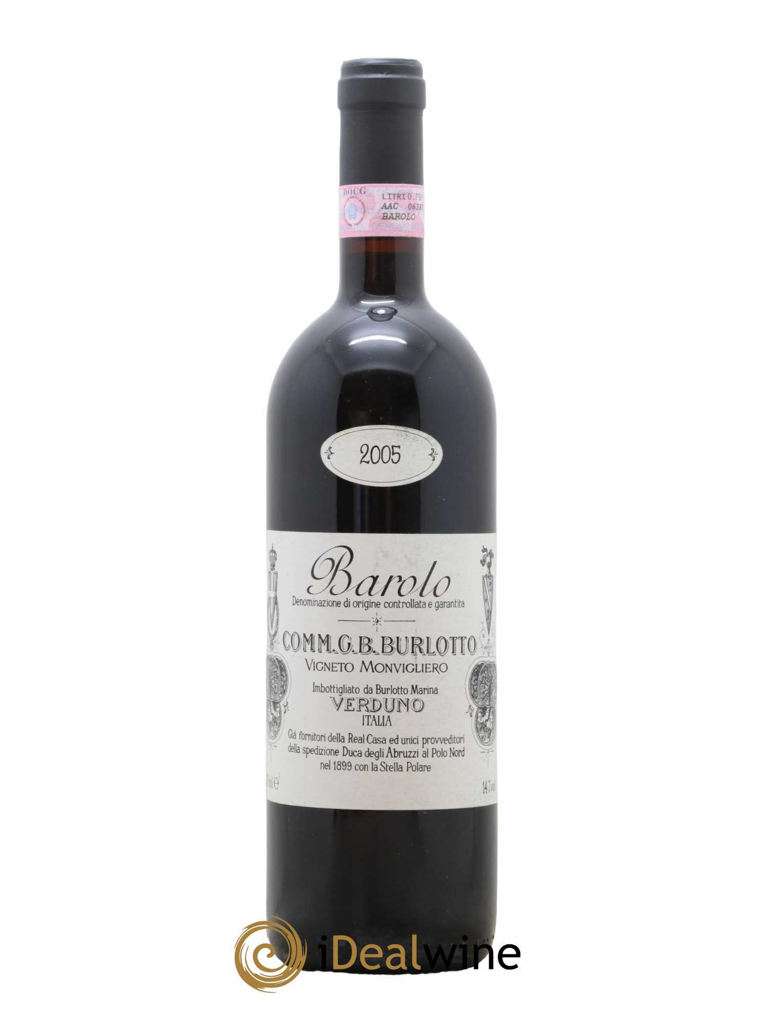 Barolo DOCG Monvigliero Comm. Giovan Battista Burlotto 2005 - Lot de 1 bouteille - 0