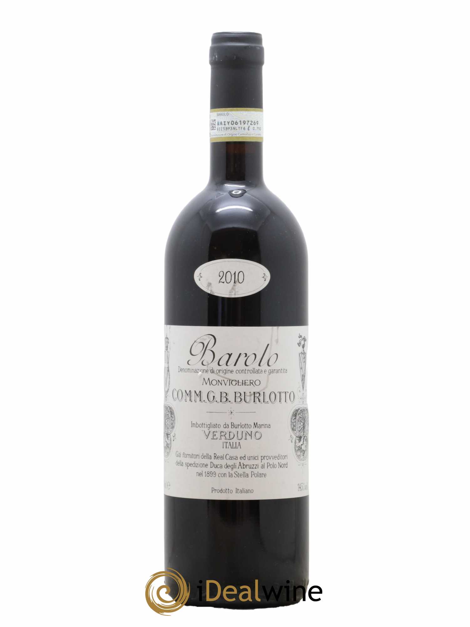 Barolo DOCG Monvigliero Comm. Giovan Battista Burlotto 2010 - Lot de 1 bouteille - 0