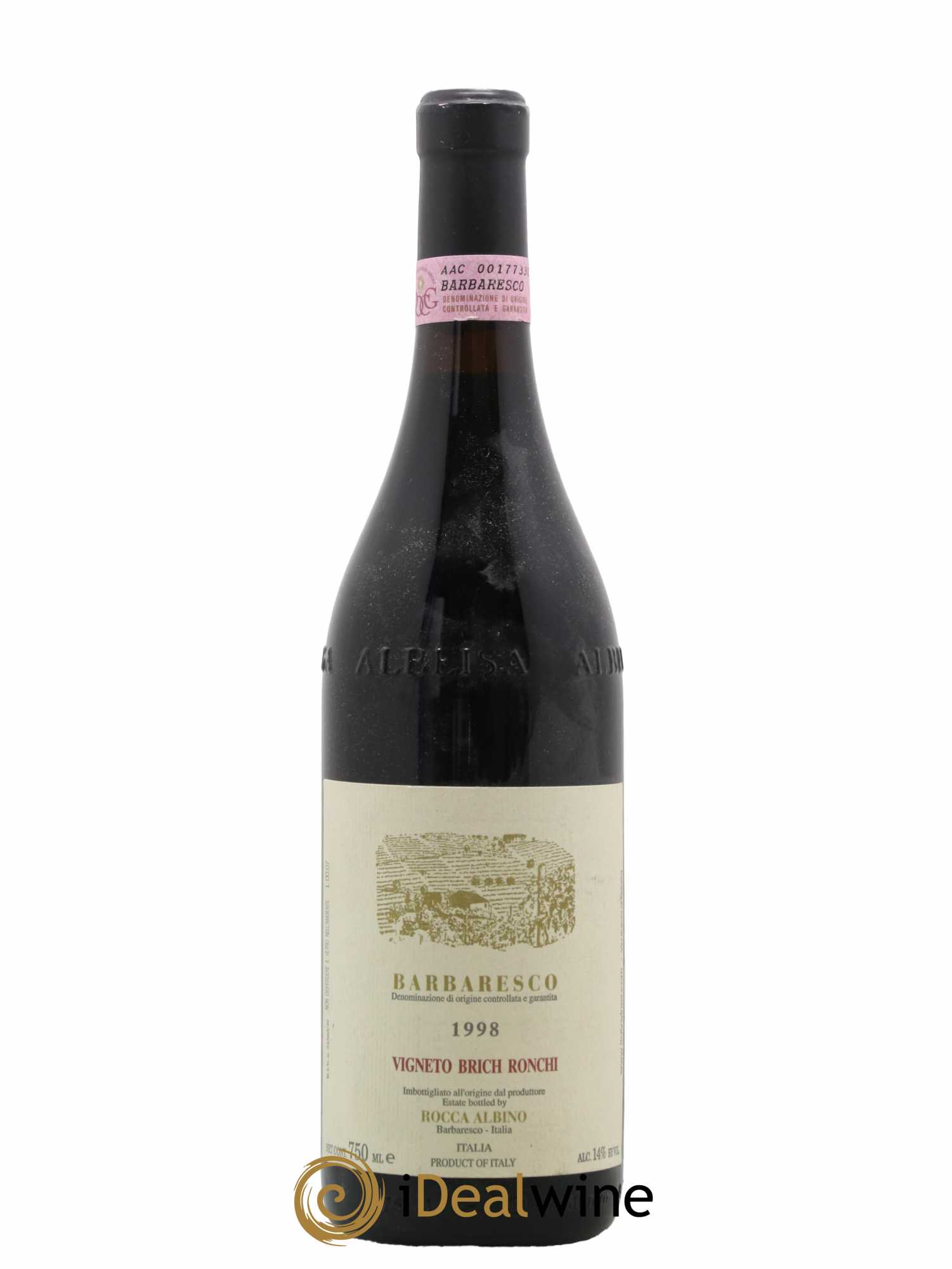 Barbaresco DOCG Vigneto Brich Ronchi Albino Rocca 1998 - Lot de 1 bouteille - 0