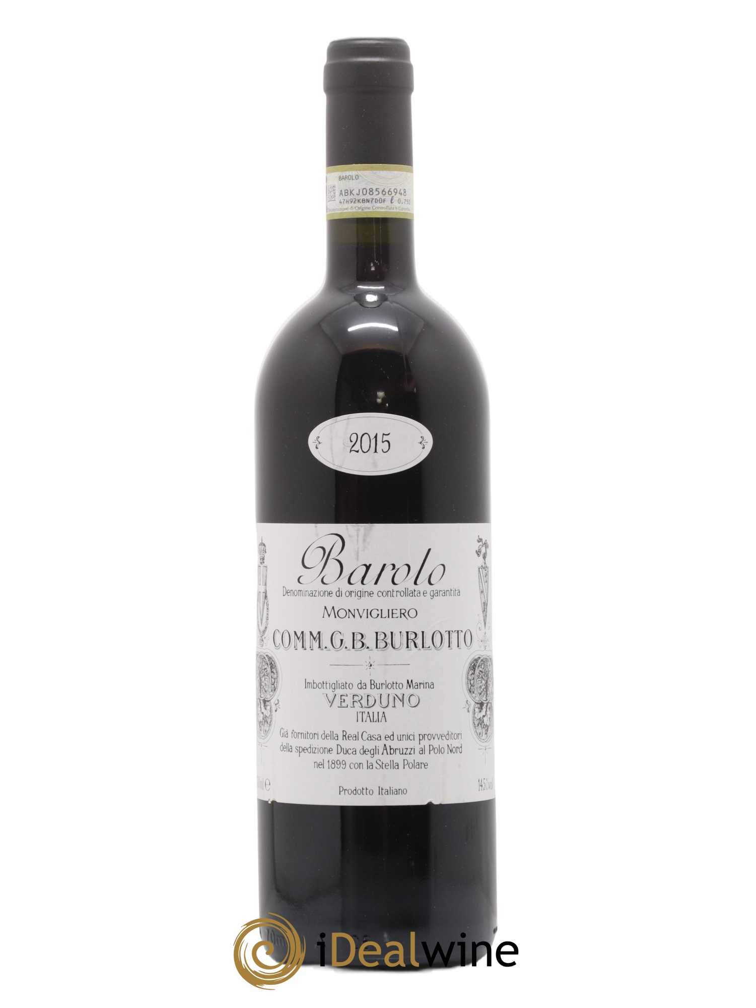 Barolo DOCG Monvigliero Comm. Giovan Battista Burlotto 2015 - Lot de 1 bouteille - 0