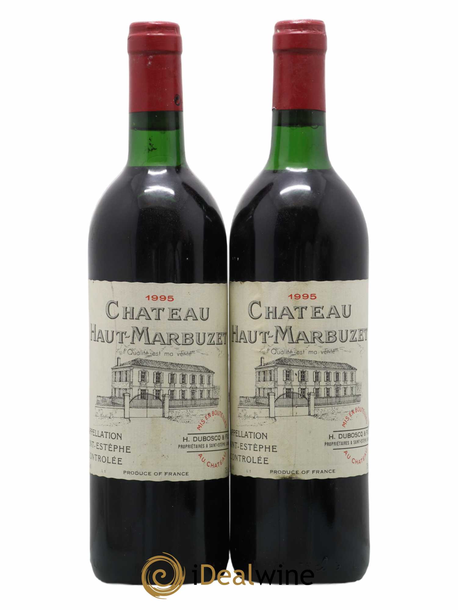 Château Haut Marbuzet 1995 - Lot de 2 bouteilles - 0