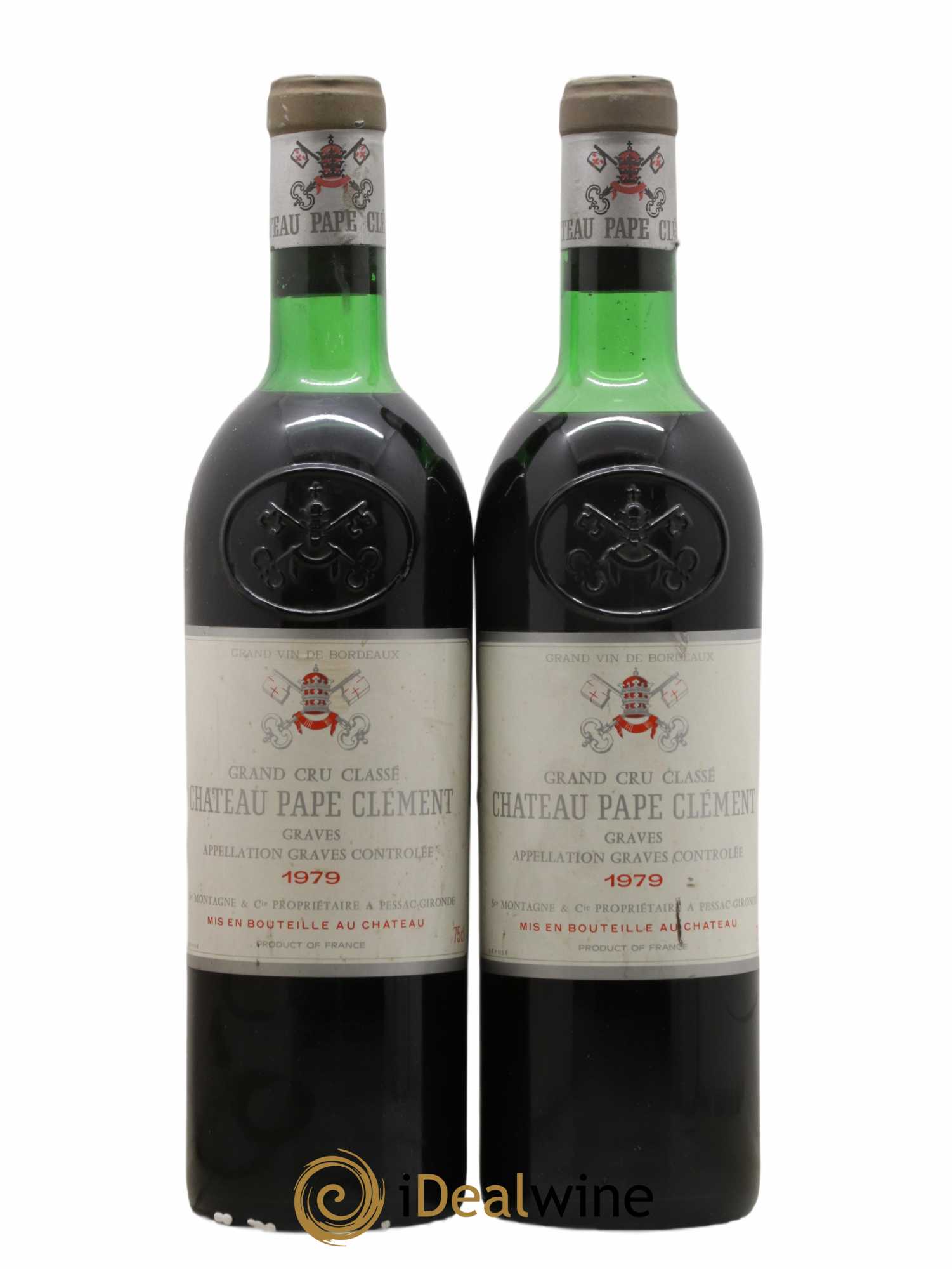 Château Pape Clément Cru Classé de Graves 1979 - Lot de 2 bouteilles - 0