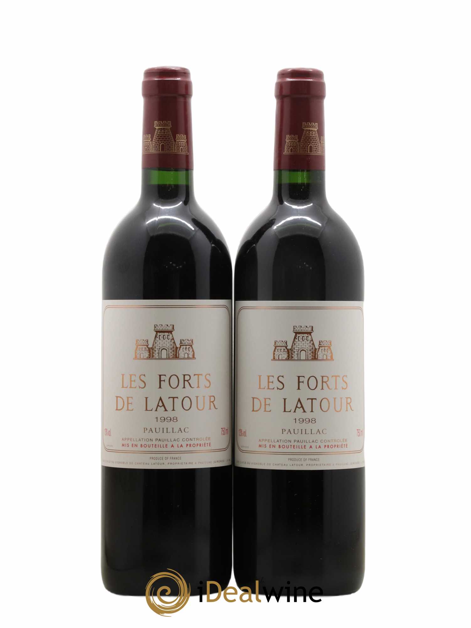 Les Forts de Latour Second Vin 1998 - Lot of 2 bottles - 0