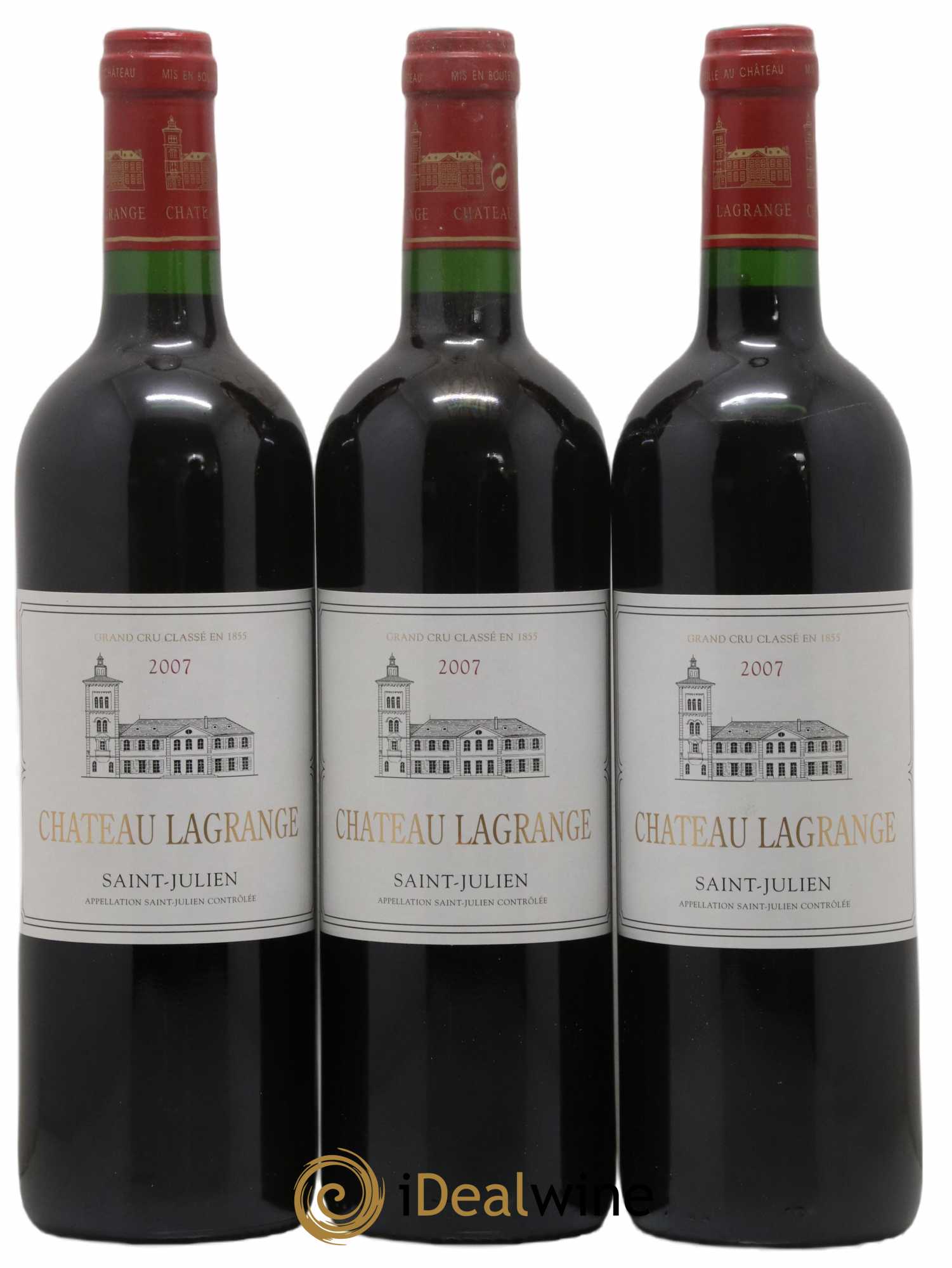 Château Lagrange 3ème Grand Cru Classé 2007 - Lot de 3 bouteilles - 0