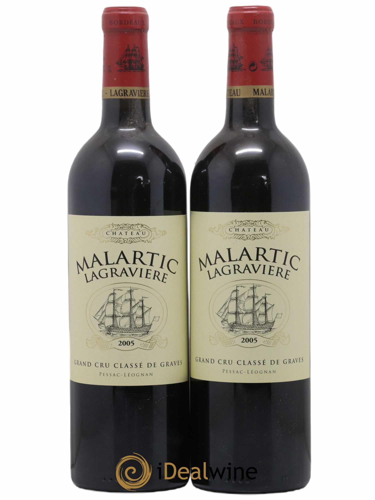 Château Malartic-Lagravière Cru Classé de Graves 2005 - Lot de 2 bouteilles - 0