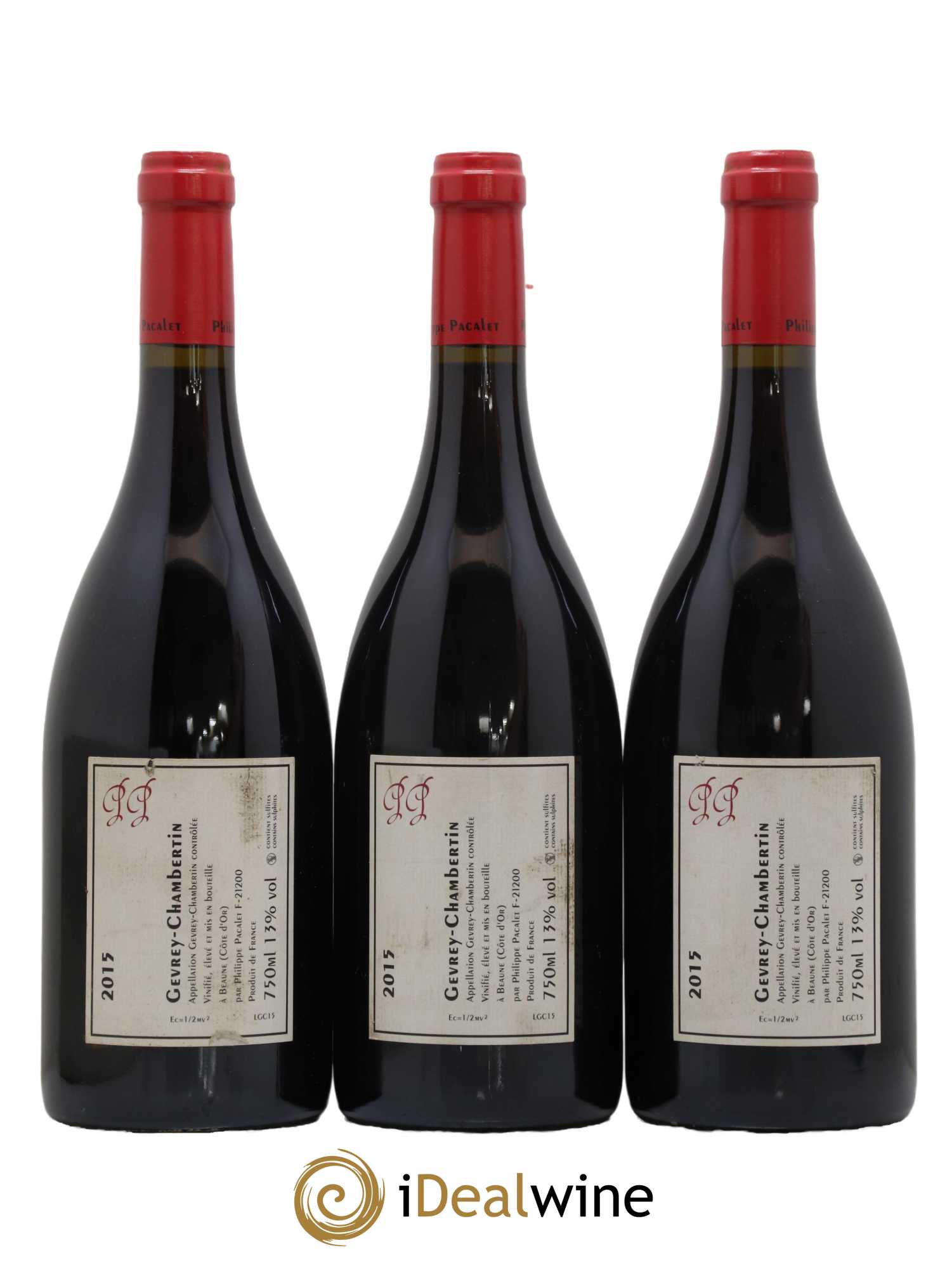 Gevrey-Chambertin Philippe Pacalet 2015 - Lot de 3 bouteilles - 1
