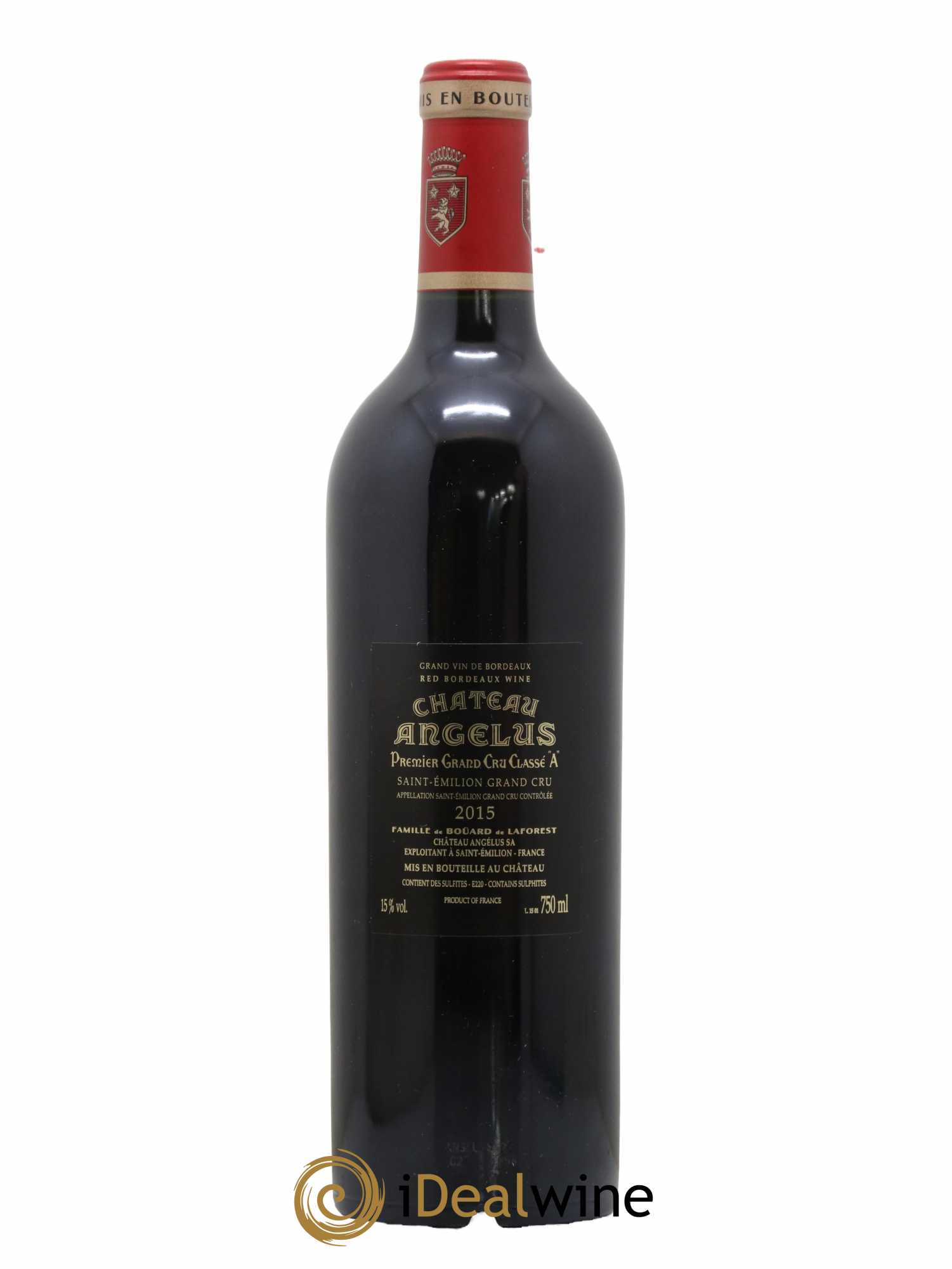 Château Angélus 1er Grand Cru Classé A 2015 - Lot de 1 bouteille - 1