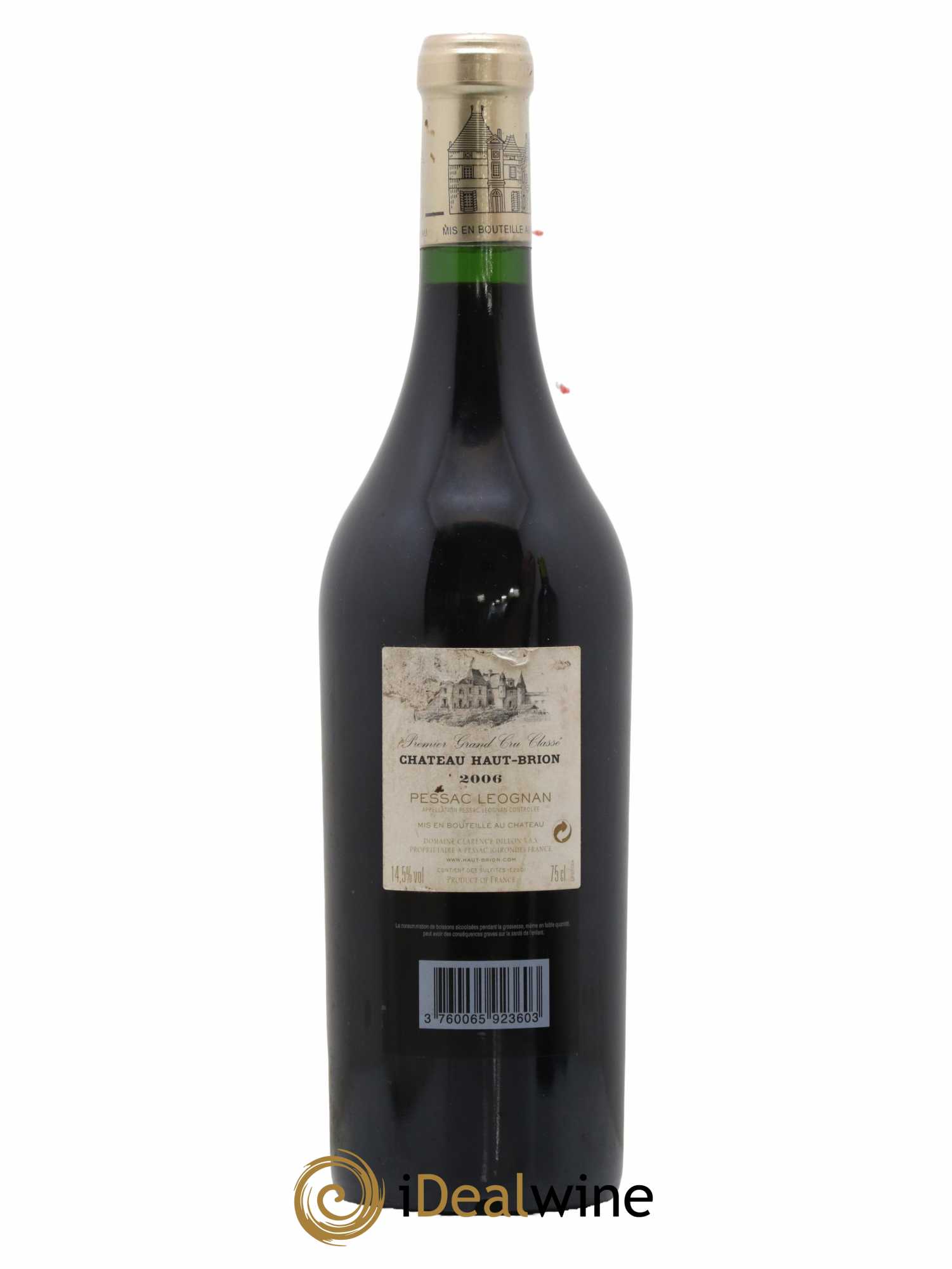 Château Haut Brion 1er Grand Cru Classé 2006 - Lot de 1 bouteille - 1