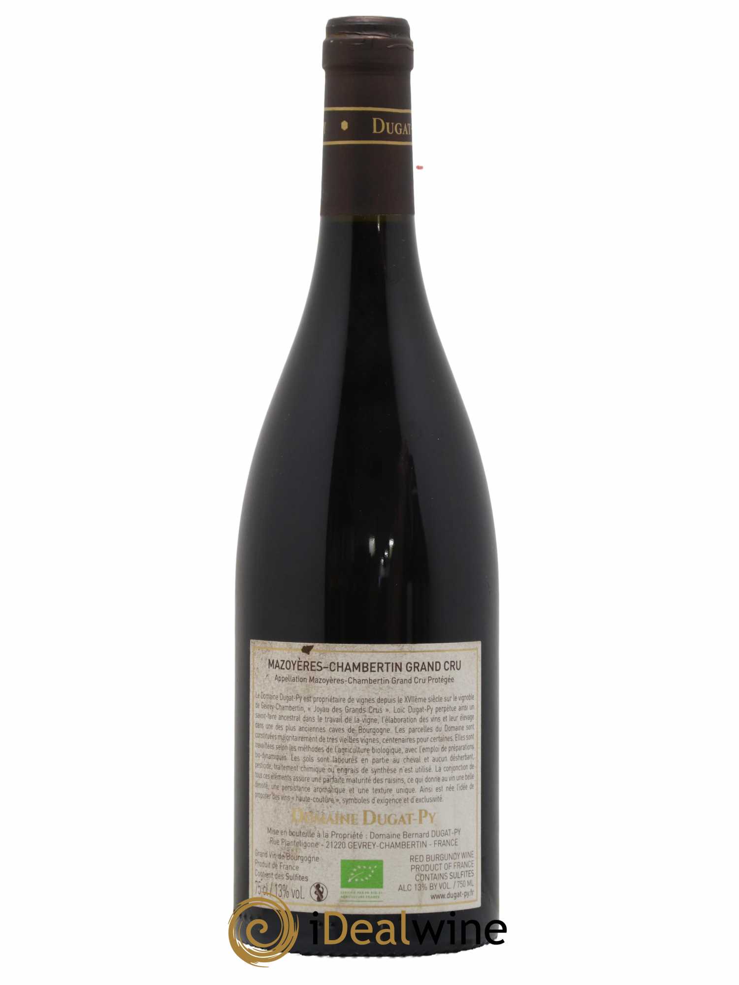 Mazoyères-Chambertin Grand Cru Dugat-Py 2016 - Lot de 1 bouteille - 1