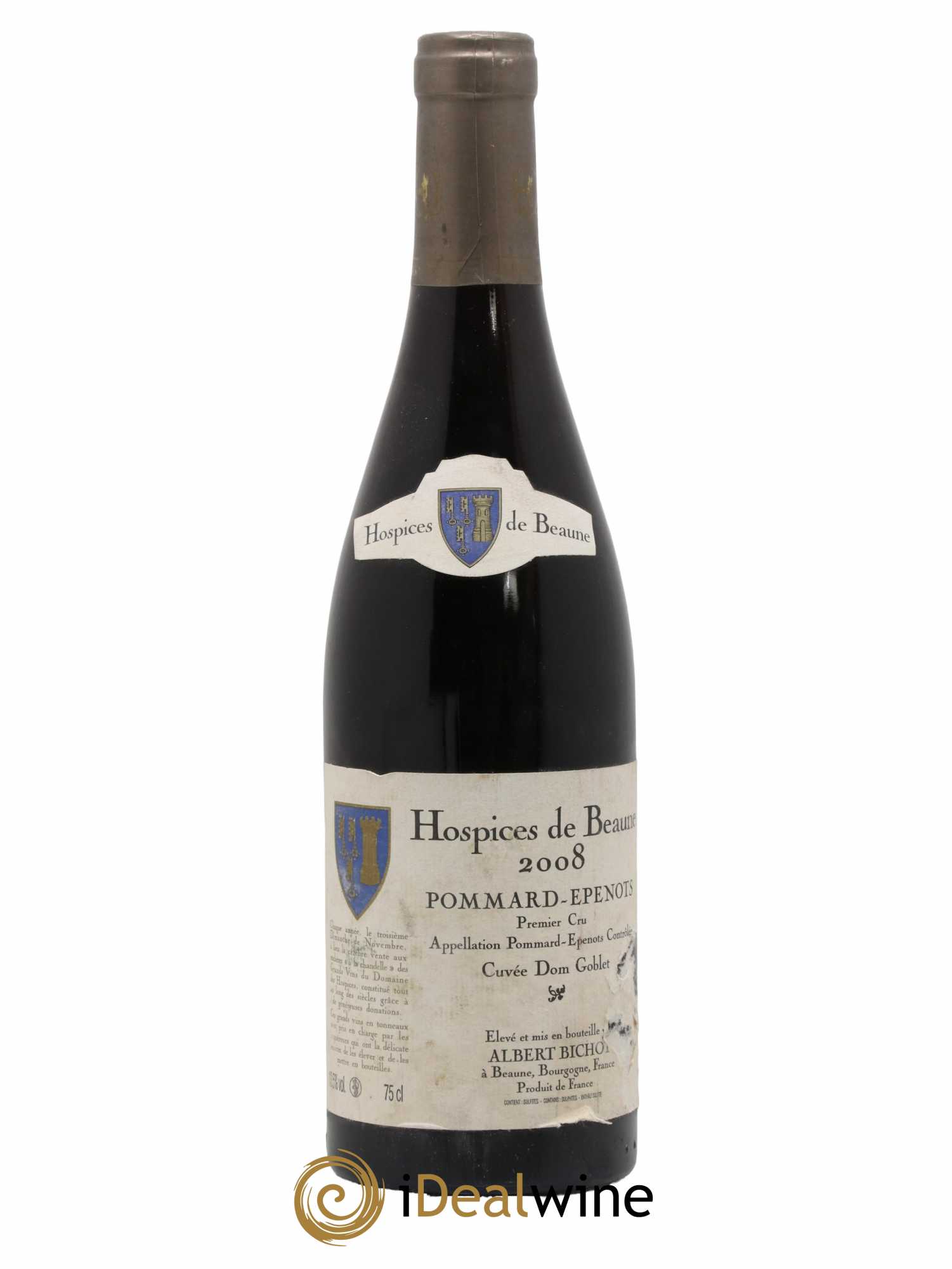 Pommard 1er Cru Epenots Hospices De Beaune Cuvée Dom Gobelet Albert Bichot 2008 - Lot of 1 bottle - 0