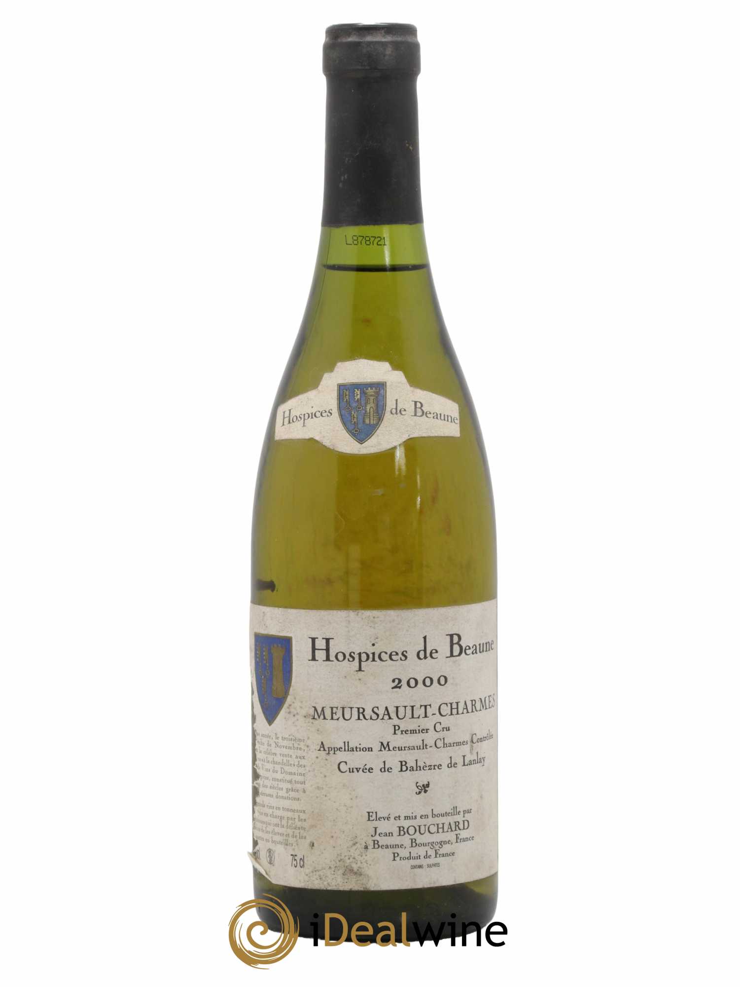 Meursault 1er Cru Charmes Hospices De Beaune Cuvée Bahezre De Lanlay Jean Bouchard 2000 - Lot of 1 bottle - 0