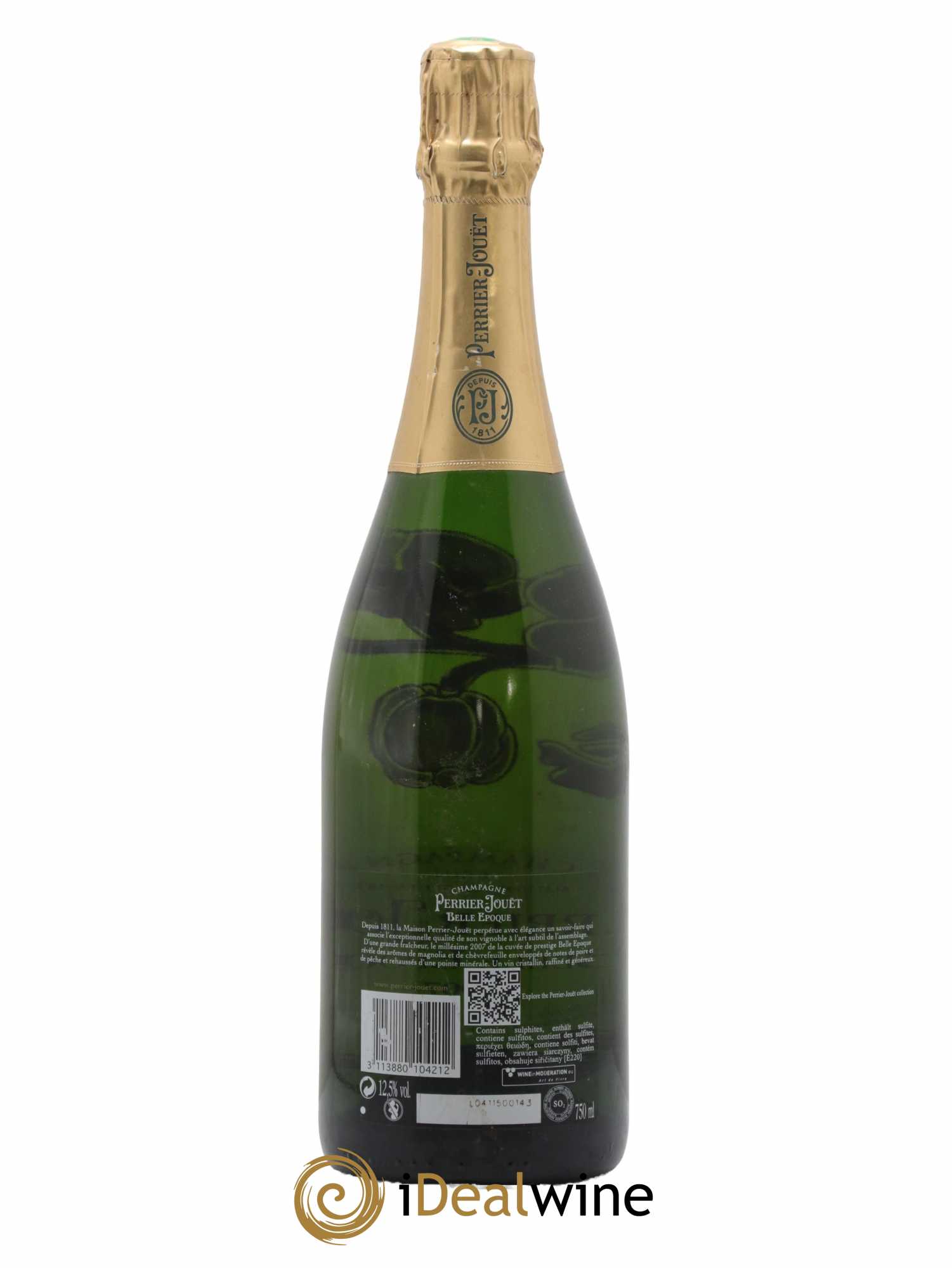 Cuvée Belle Epoque Brut Perrier-Jouët 2007 - Lot de 1 bouteille - 1