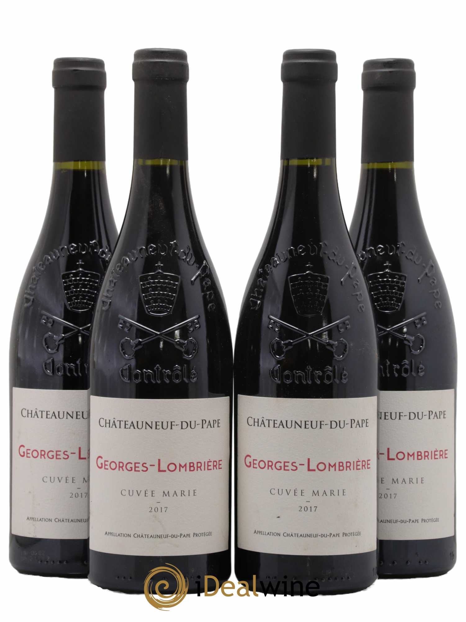 Châteauneuf-du-Pape Cuvée Marie Domaine Georges Lombrière 2017 - Lot de 4 bouteilles - 0
