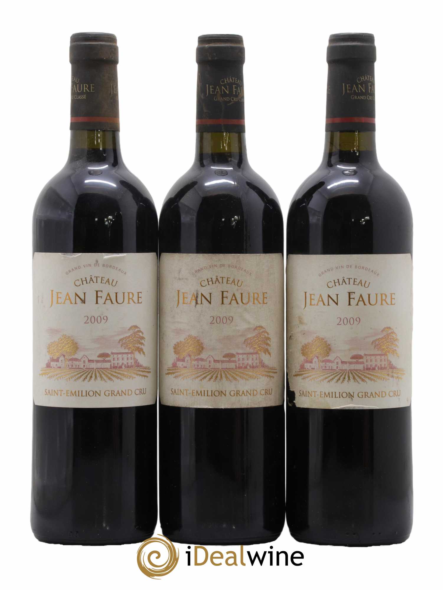 Château Jean Faure Grand Cru Classé 2009 - Lot de 3 bouteilles - 0